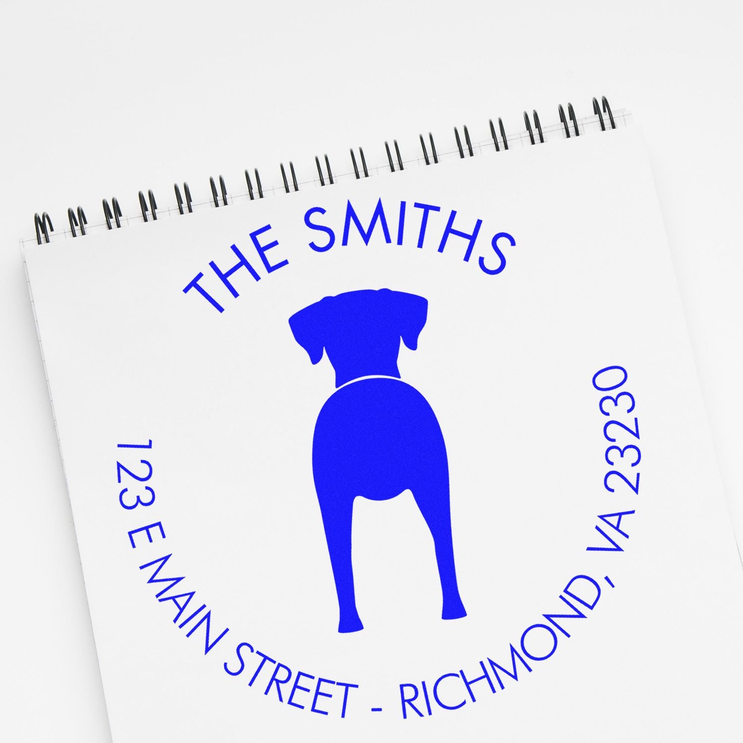 Self-Inking Rhodesian Ridgeback Custom-Made New Address Stamp for Envelopes