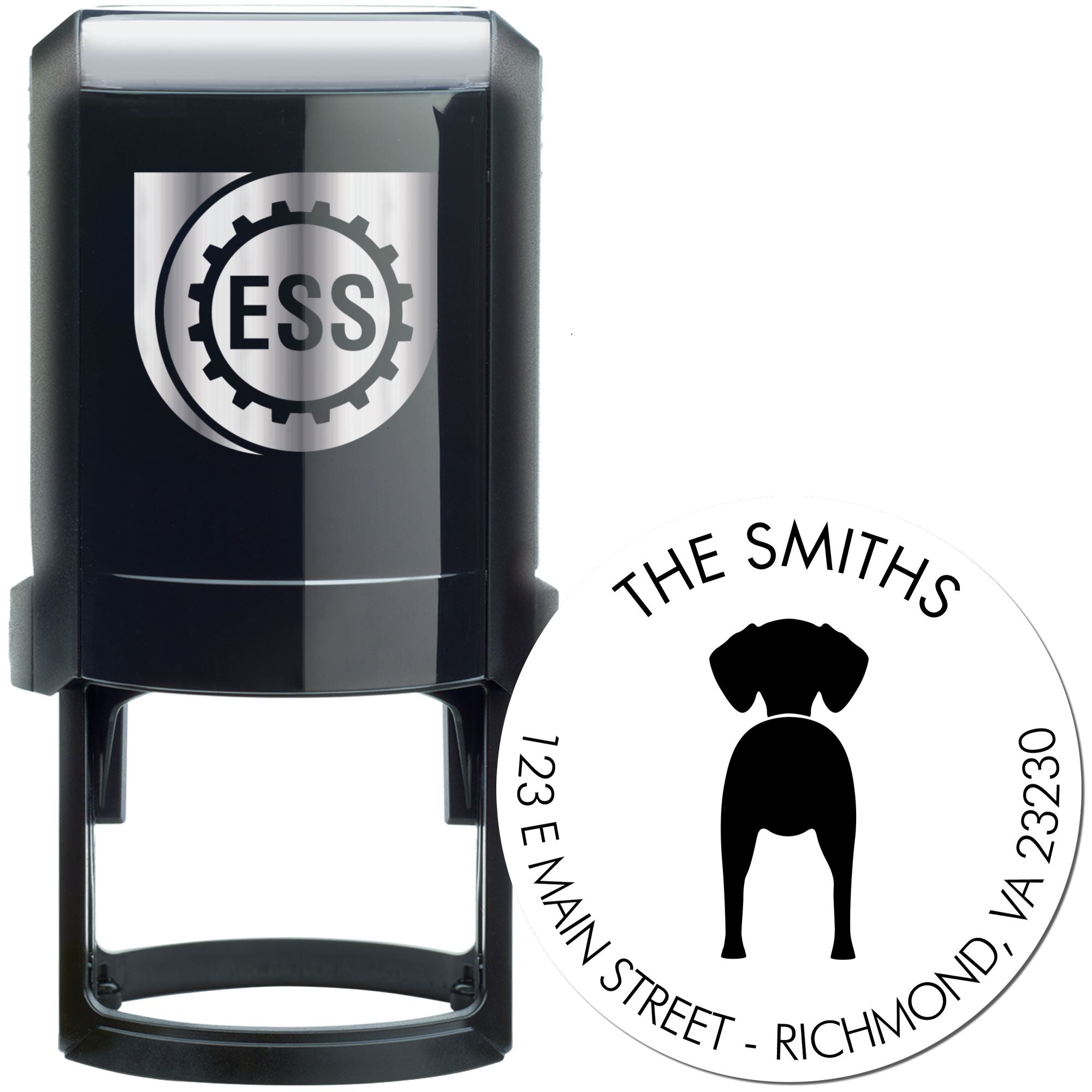 Self-Inking Vizsla Custom-Made Pet Address Stamper