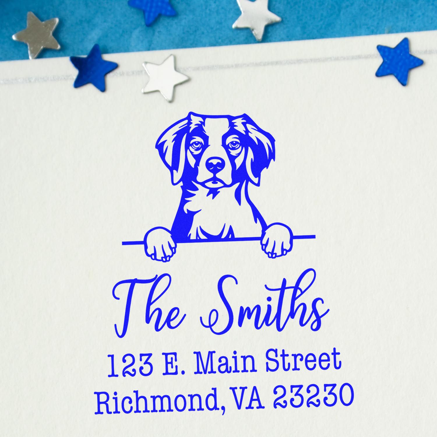 Slim Pre-Inked Brittany Customized High-Quality Address Stamp