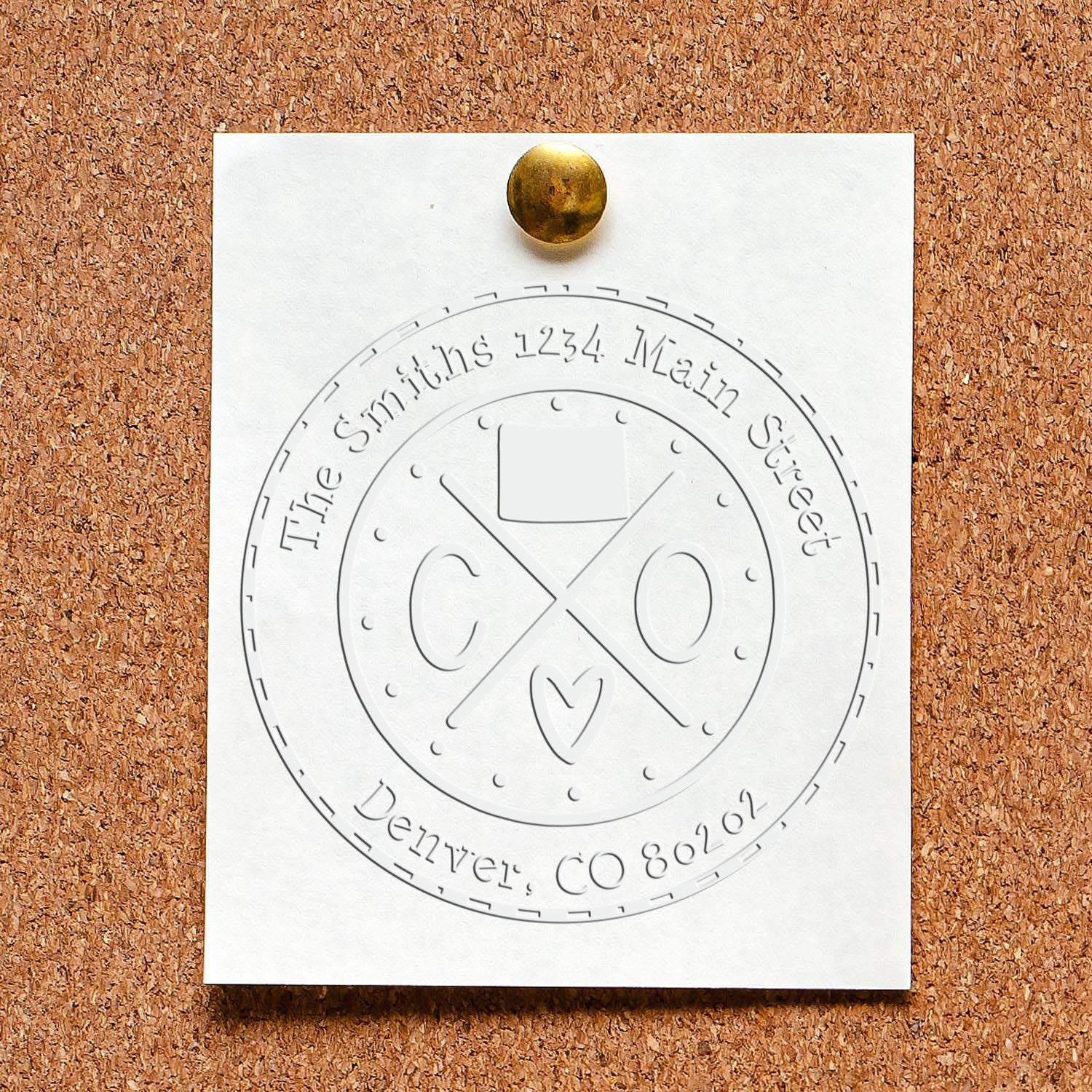 Soft CO Personalized Mailing Embosser Seal