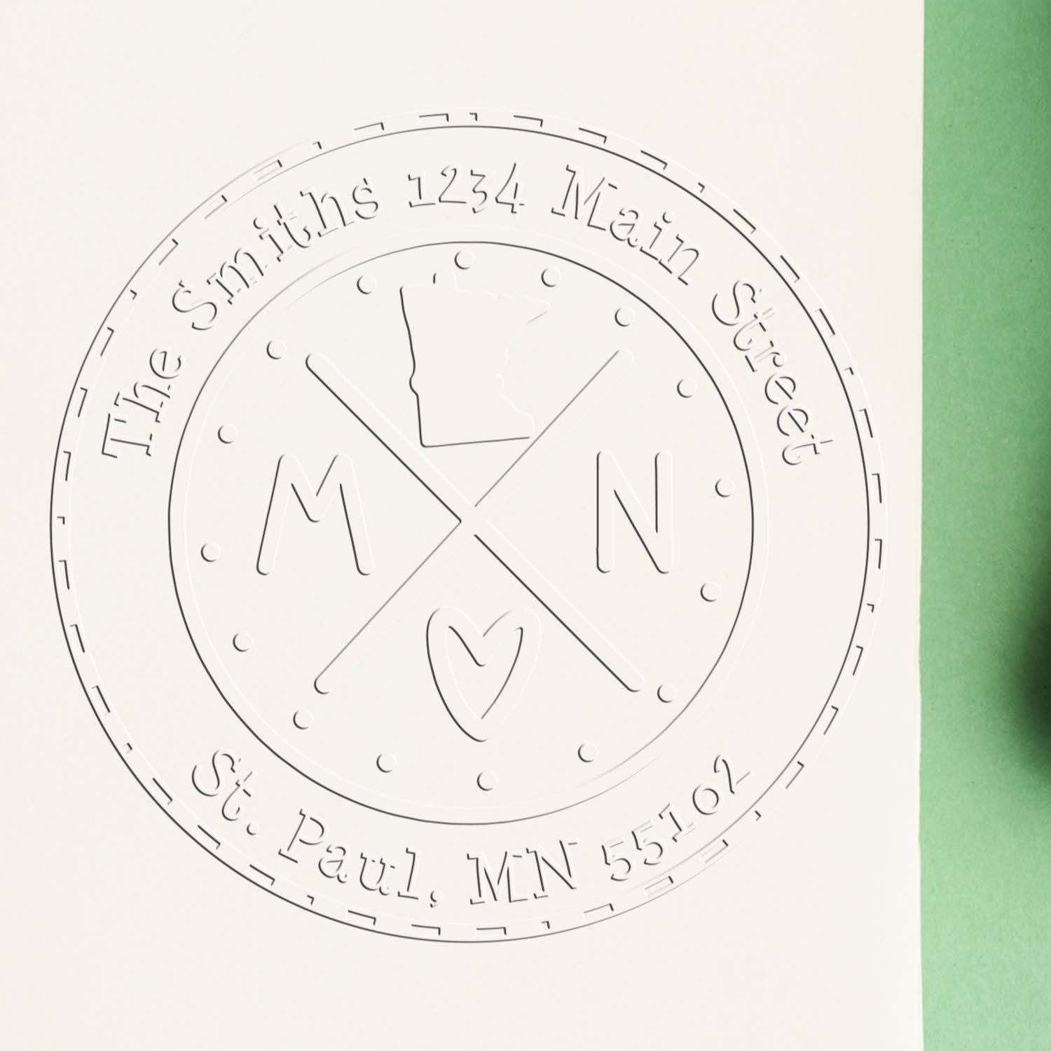 Soft MN Personalized Address Embossing Seal