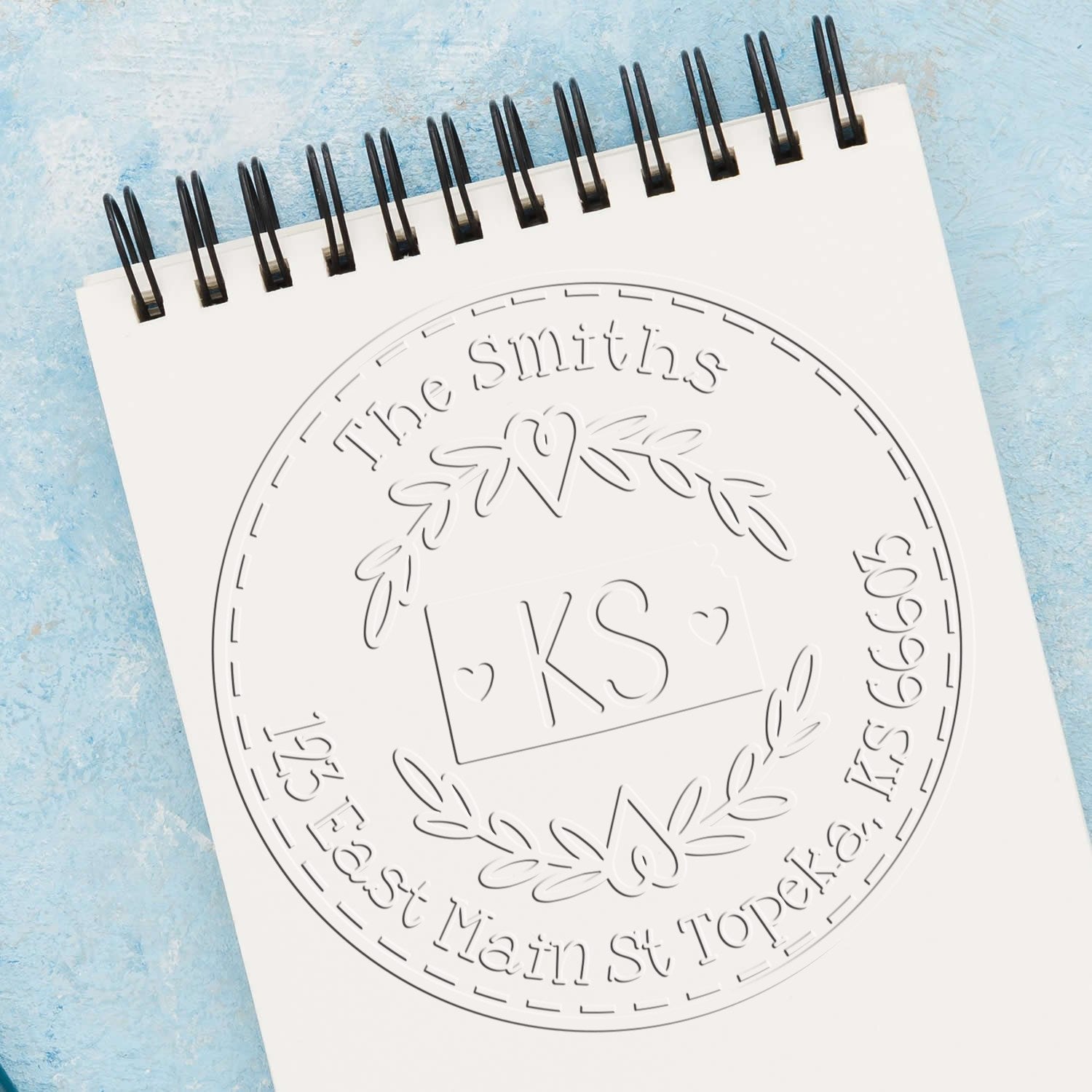 Soft Seal Personalized Mail Address Seal Embosser for KS