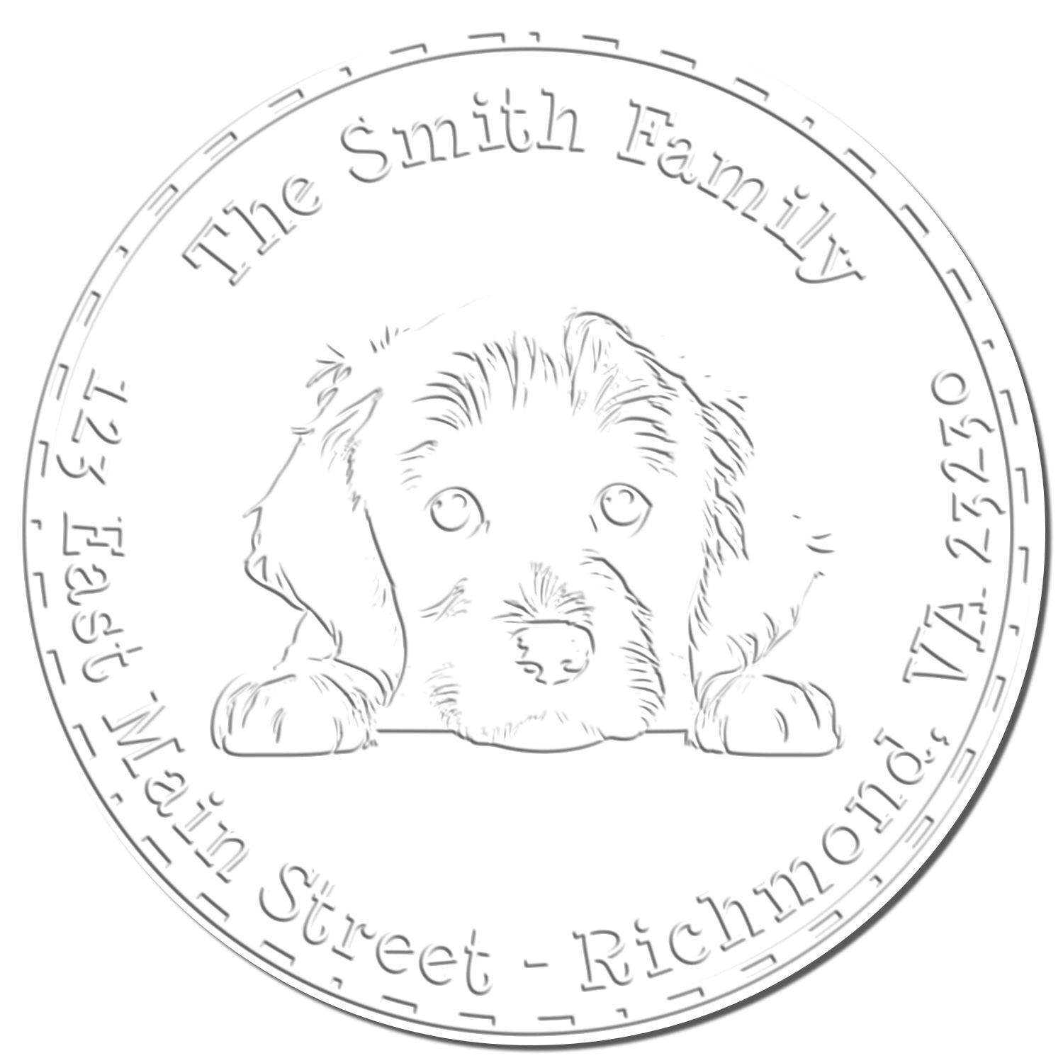 Hybrid Boykin Spaniel Seal Embosser - Engineer Seal Stamps