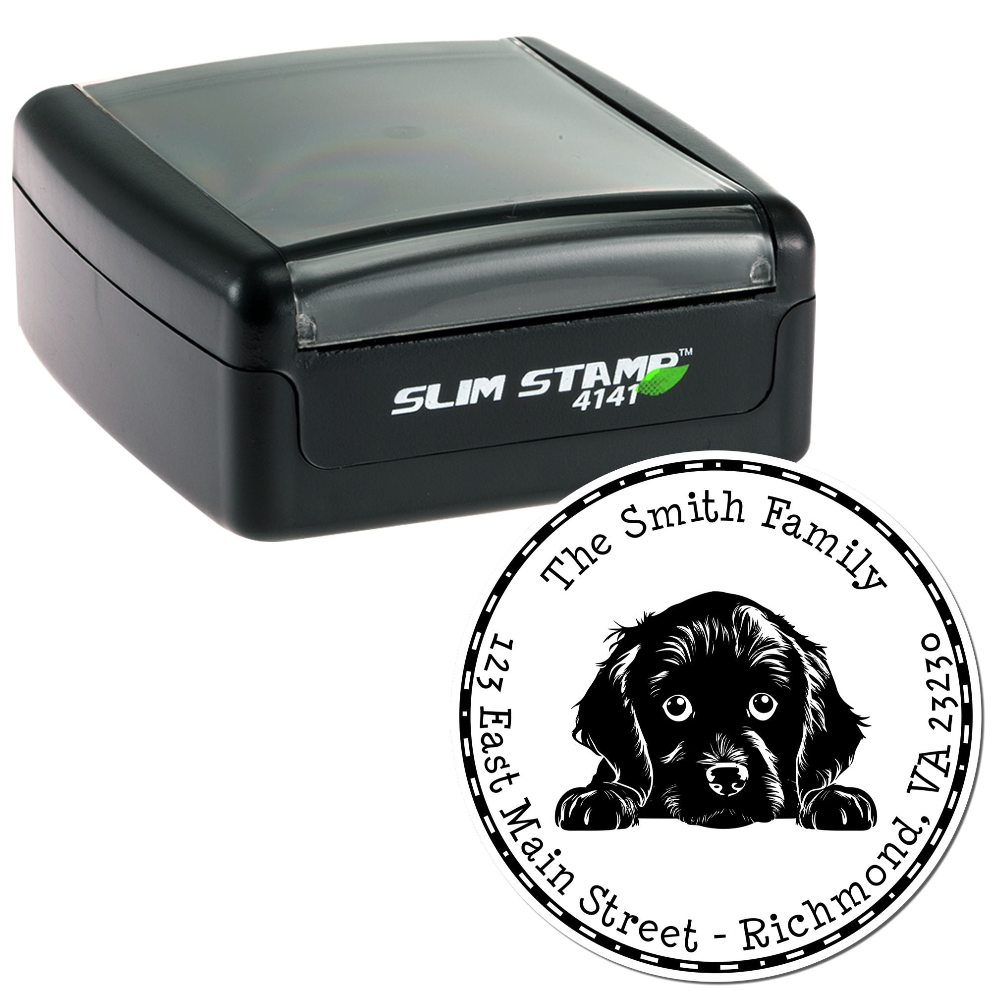 Slim Boykin Spaniel Personalized Inked Stamp