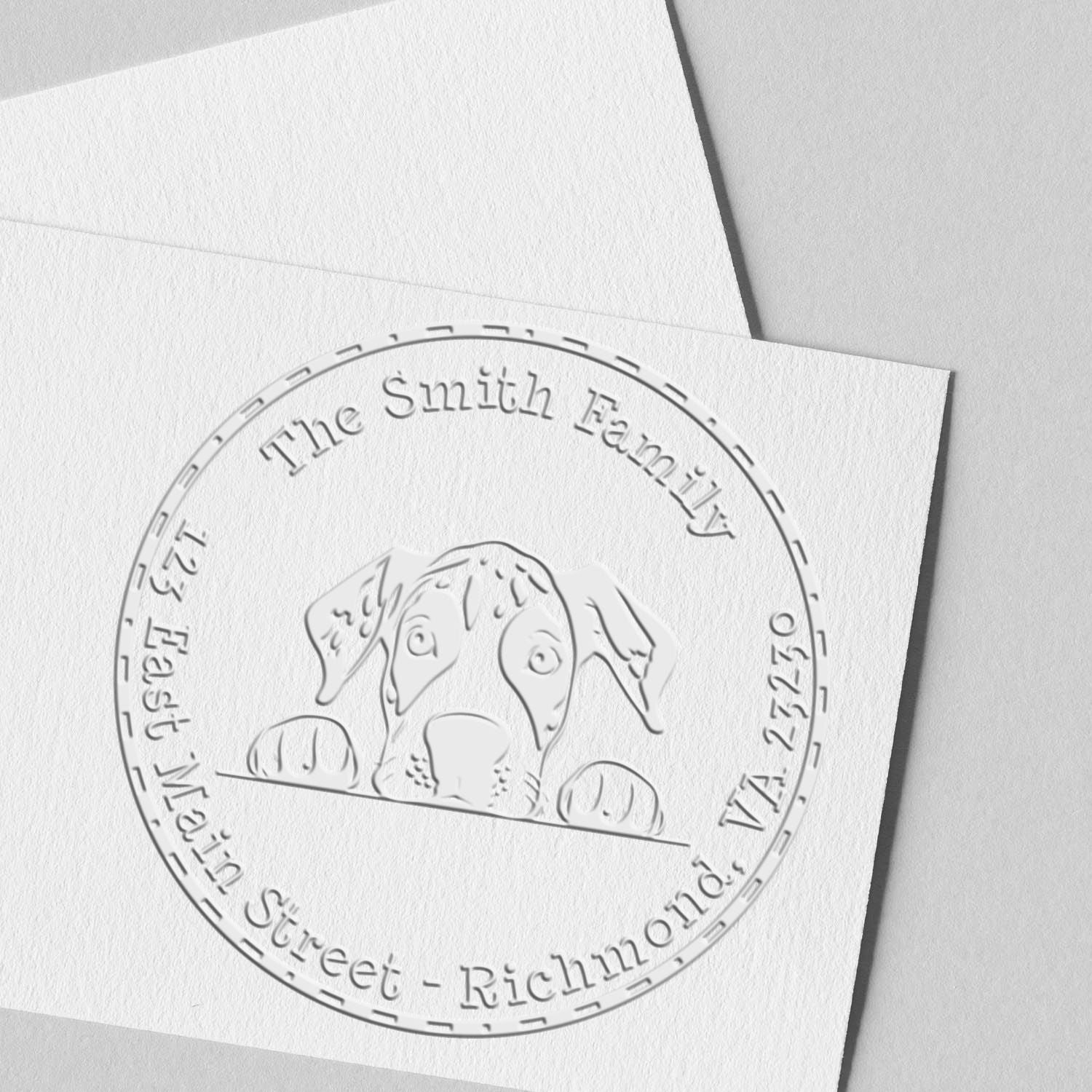 Personalized Great Dane Name and Address Seal Embosser - Custom ...