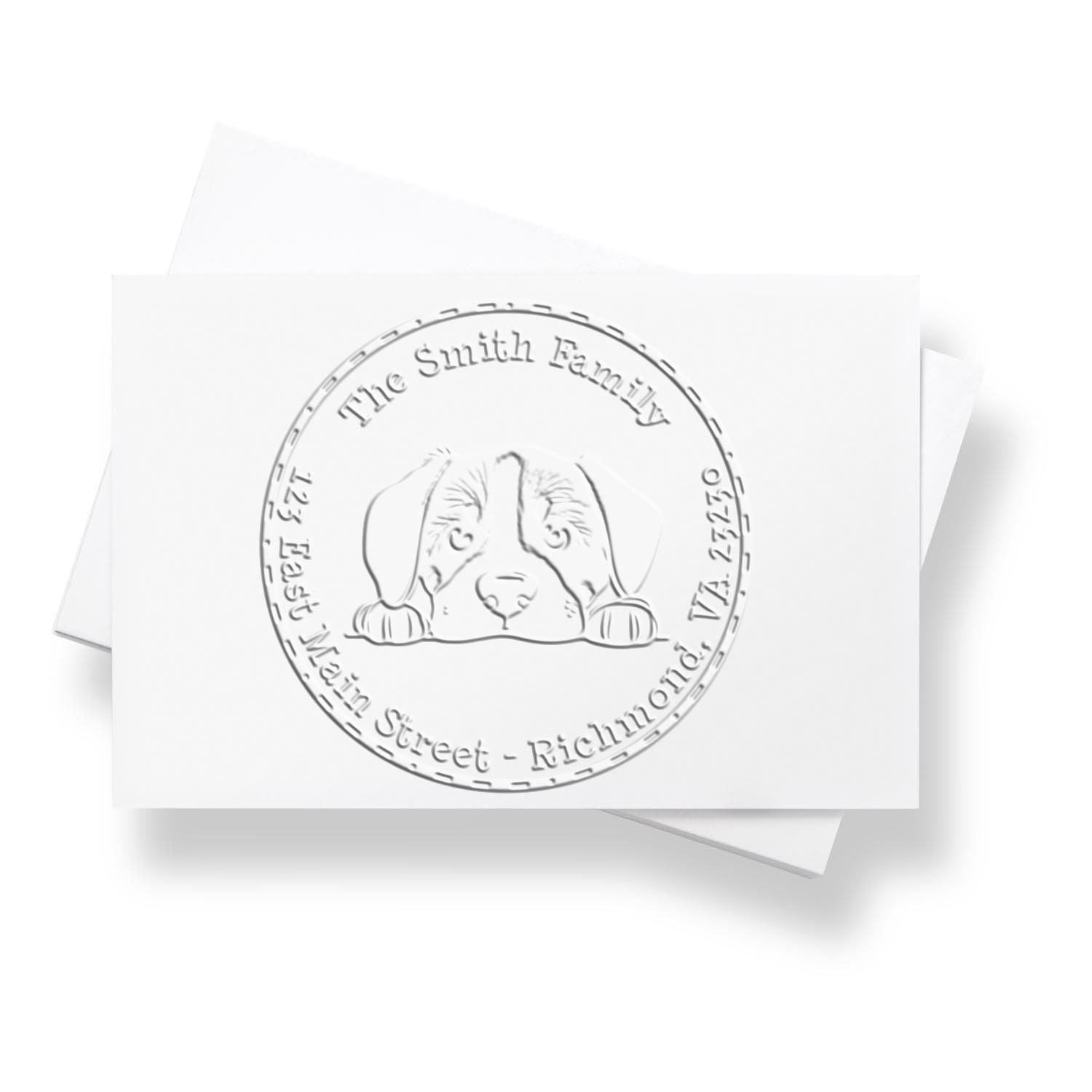 Soft Greater Swiss Mountain Dog Personalized Address Embosser - Engineer Seal Stamps