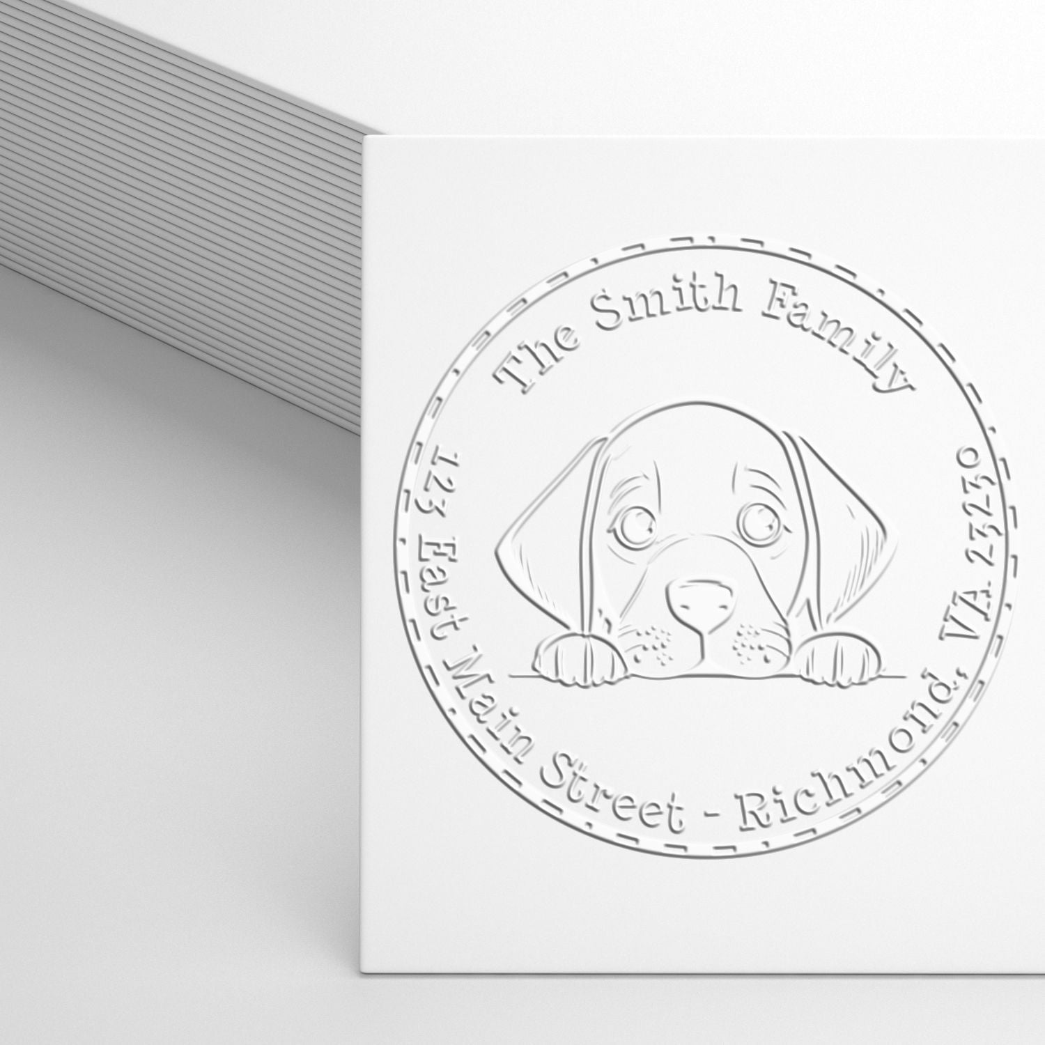 Soft Vizsla Personalized High-Quality Address Embosser