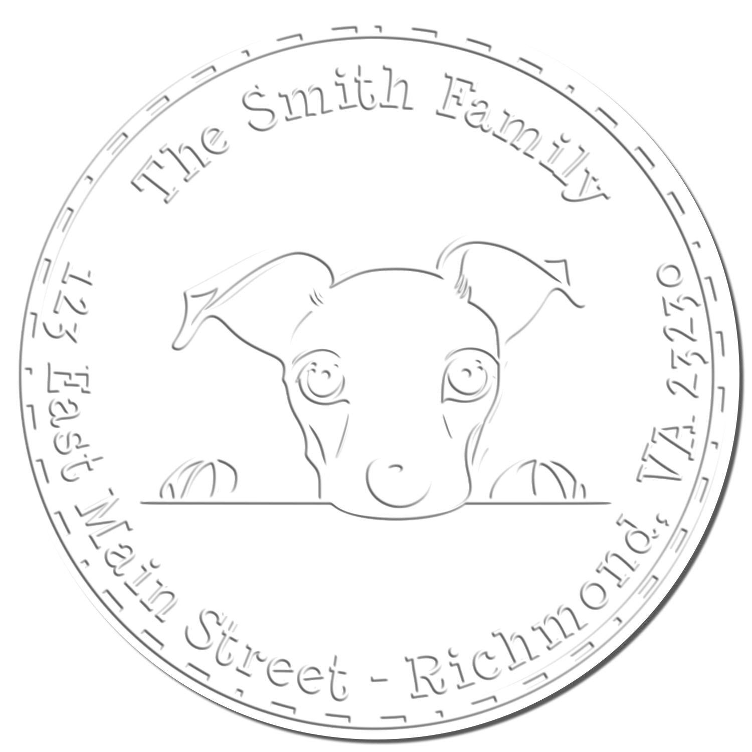 Soft Whippet Personalized Mail Seal Embosser