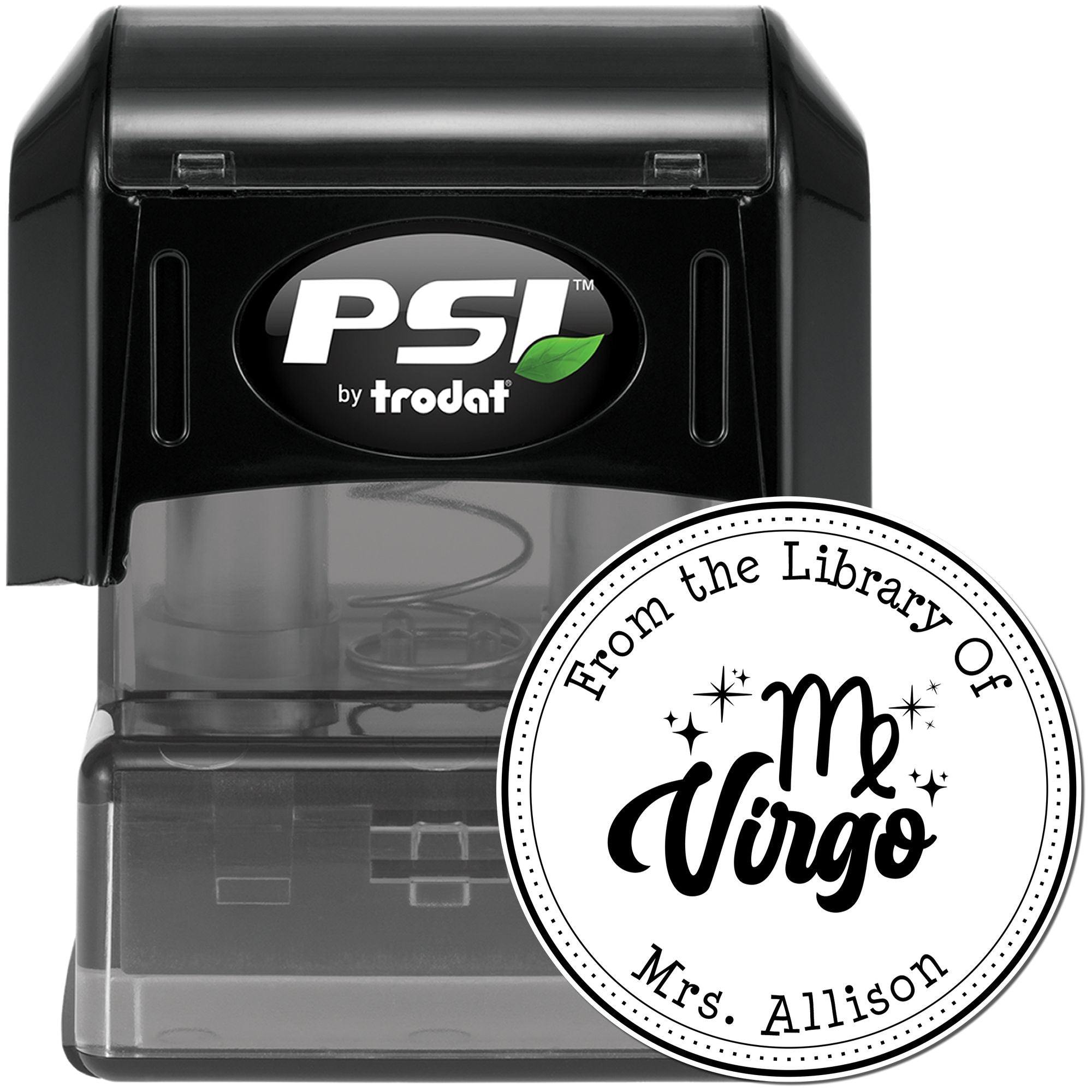 PSI Pre-Inked Virgo Zodiac Symbol with Scripted Font Custom Love It Stamp - Engineer Seal Stamps