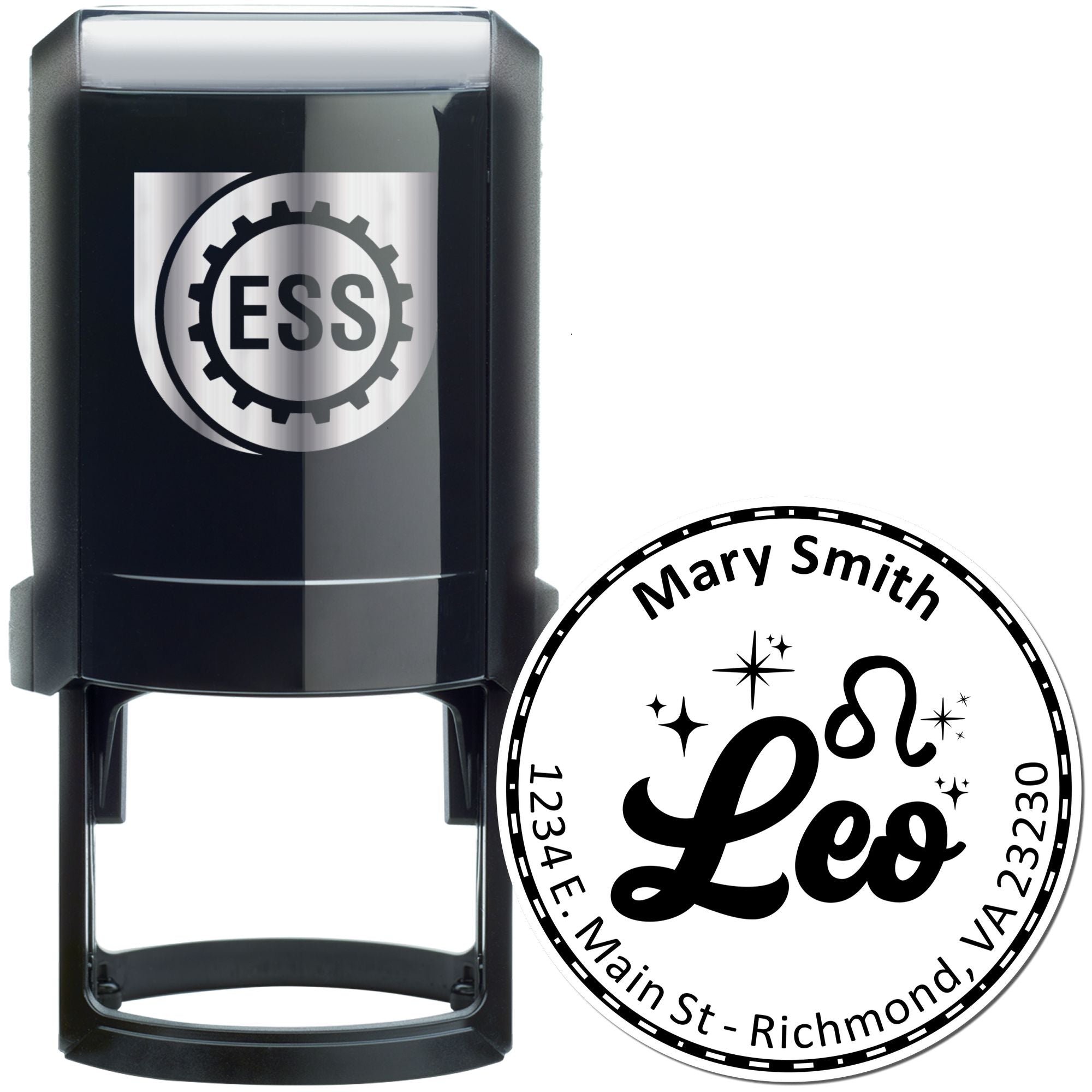 Self-Inking Creative Leo Custom Made Home Stamp - Engineer Seal Stamps