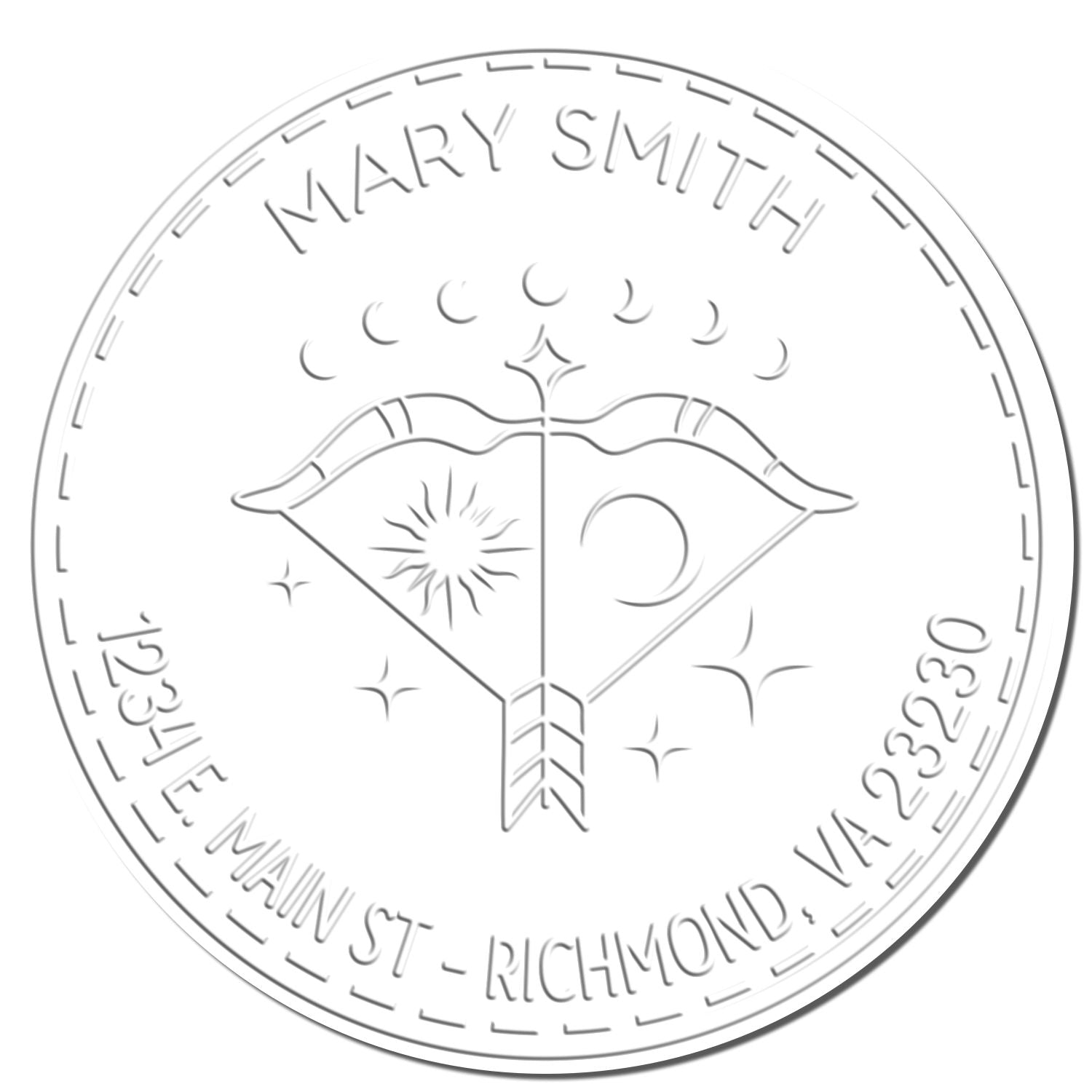 Soft Philosophical Sagittarius Custom Home Embossing Seal - Engineer Seal Stamps