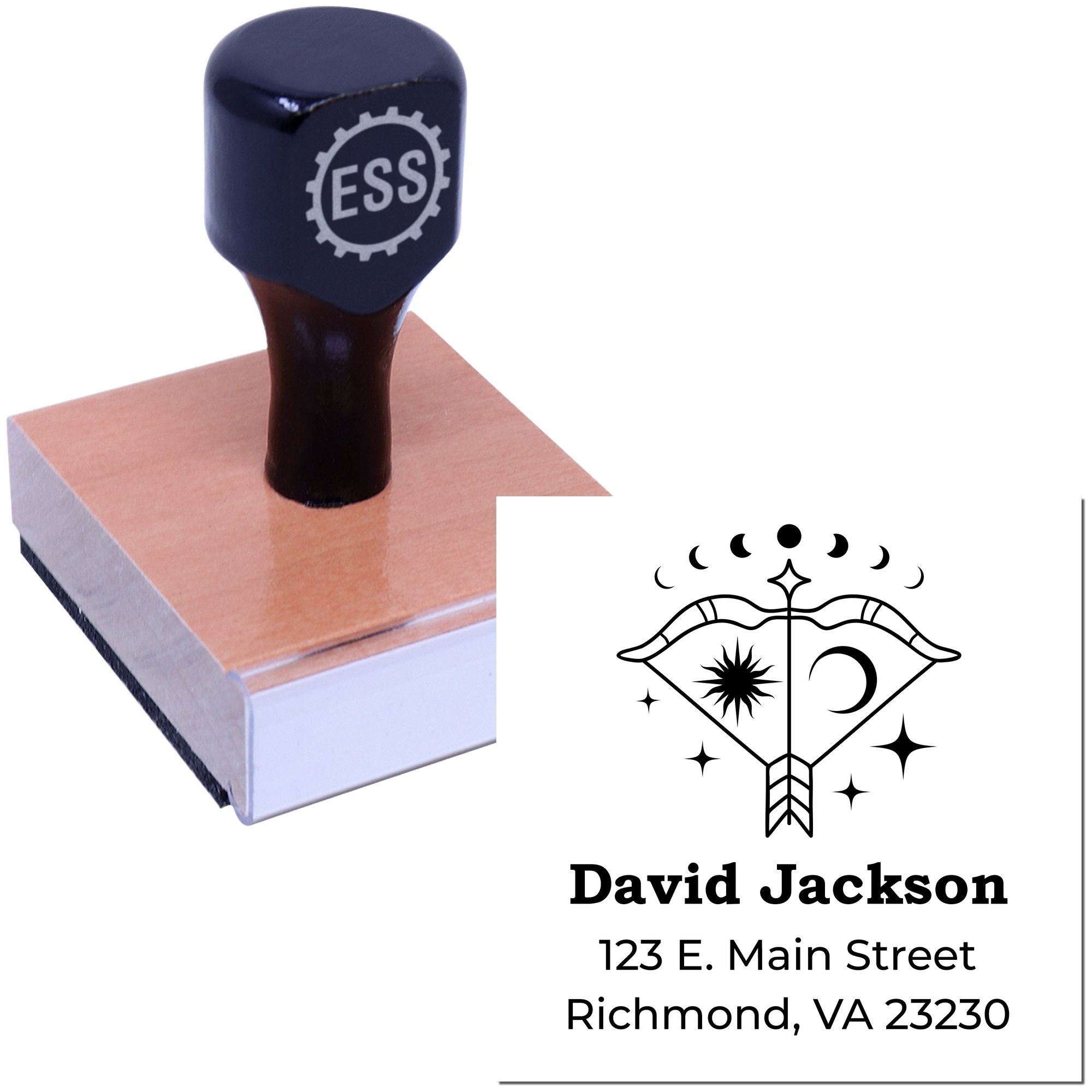 Celesital Open-minded Sagittarius Customized Return Address Stamp