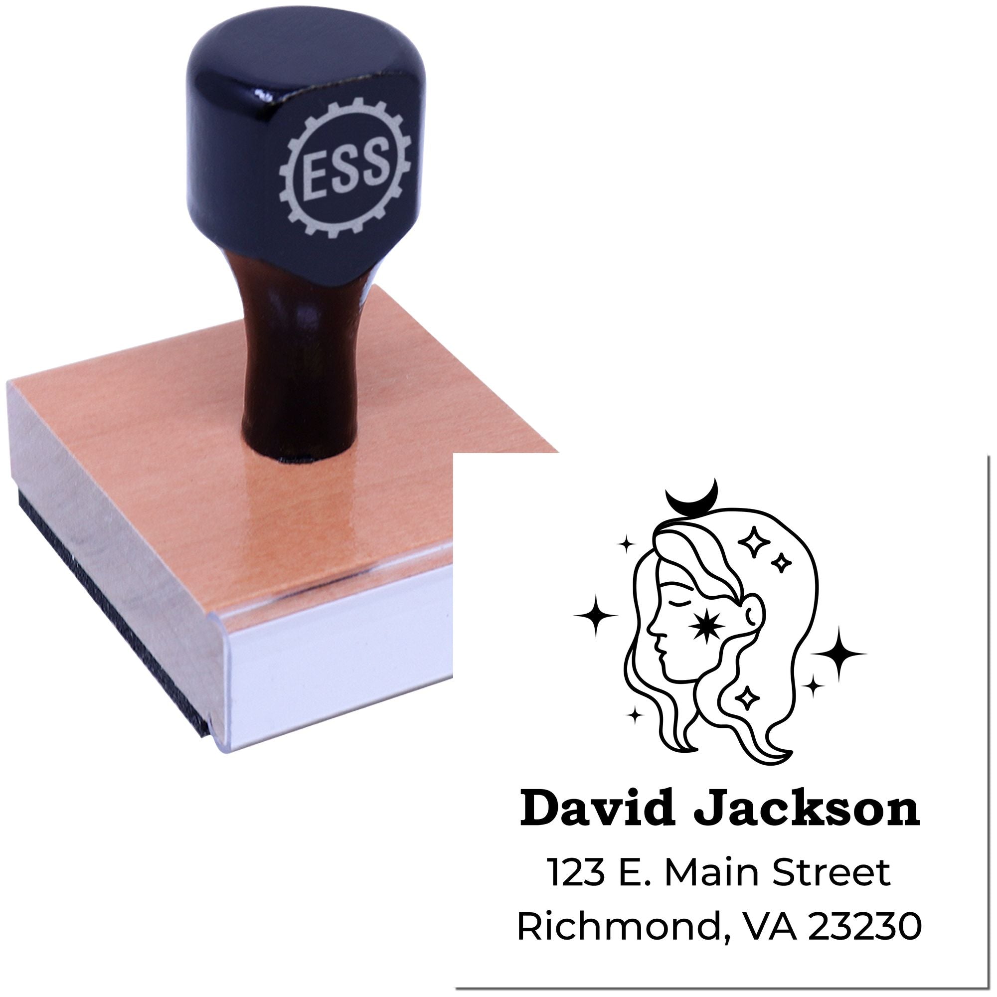 Celesital Organized Virgo Customized Home Address Stamper