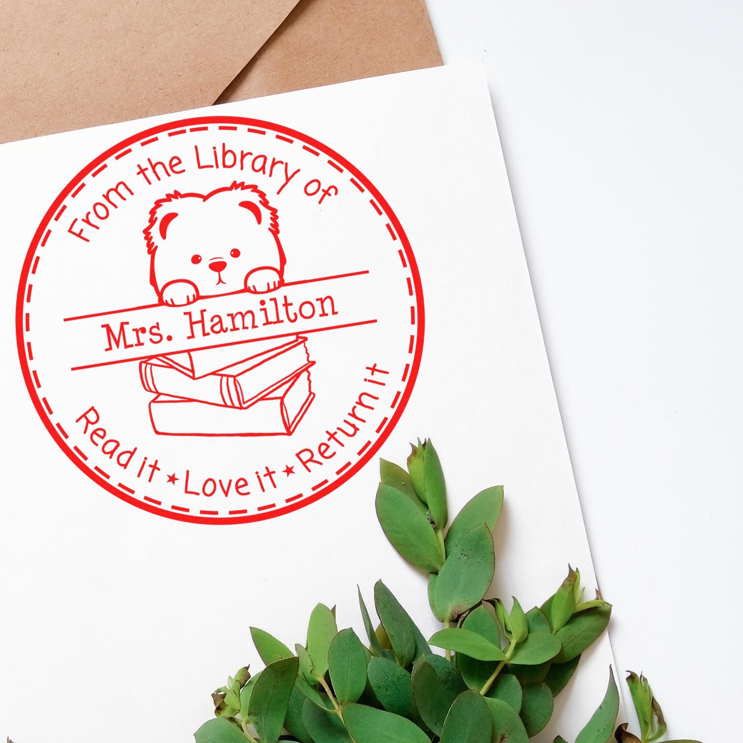 Chow Chow Custom Librarian Stamper - Engineer Seal Stamps