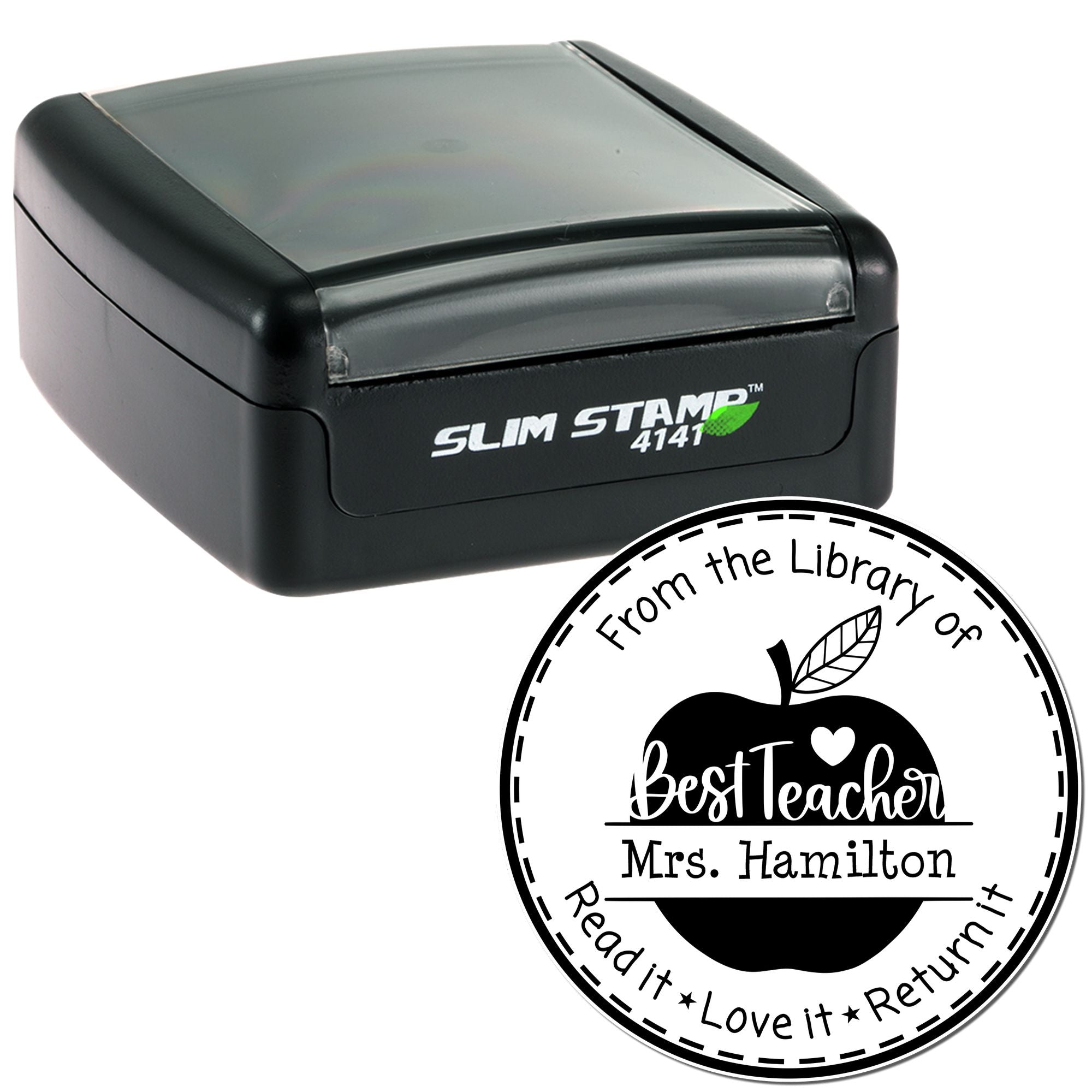 Pre-Inked Best Teacher Read It Love It Return It Gift Stamp - Engineer Seal Stamps