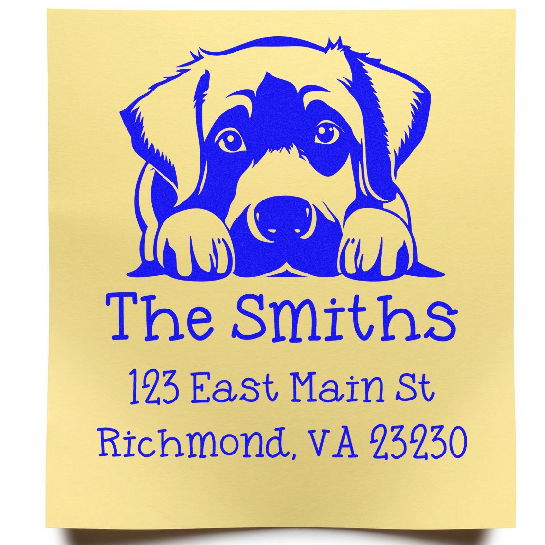 Wood Handle Anatolian Shepherd Puppy Custom Mail Stamp