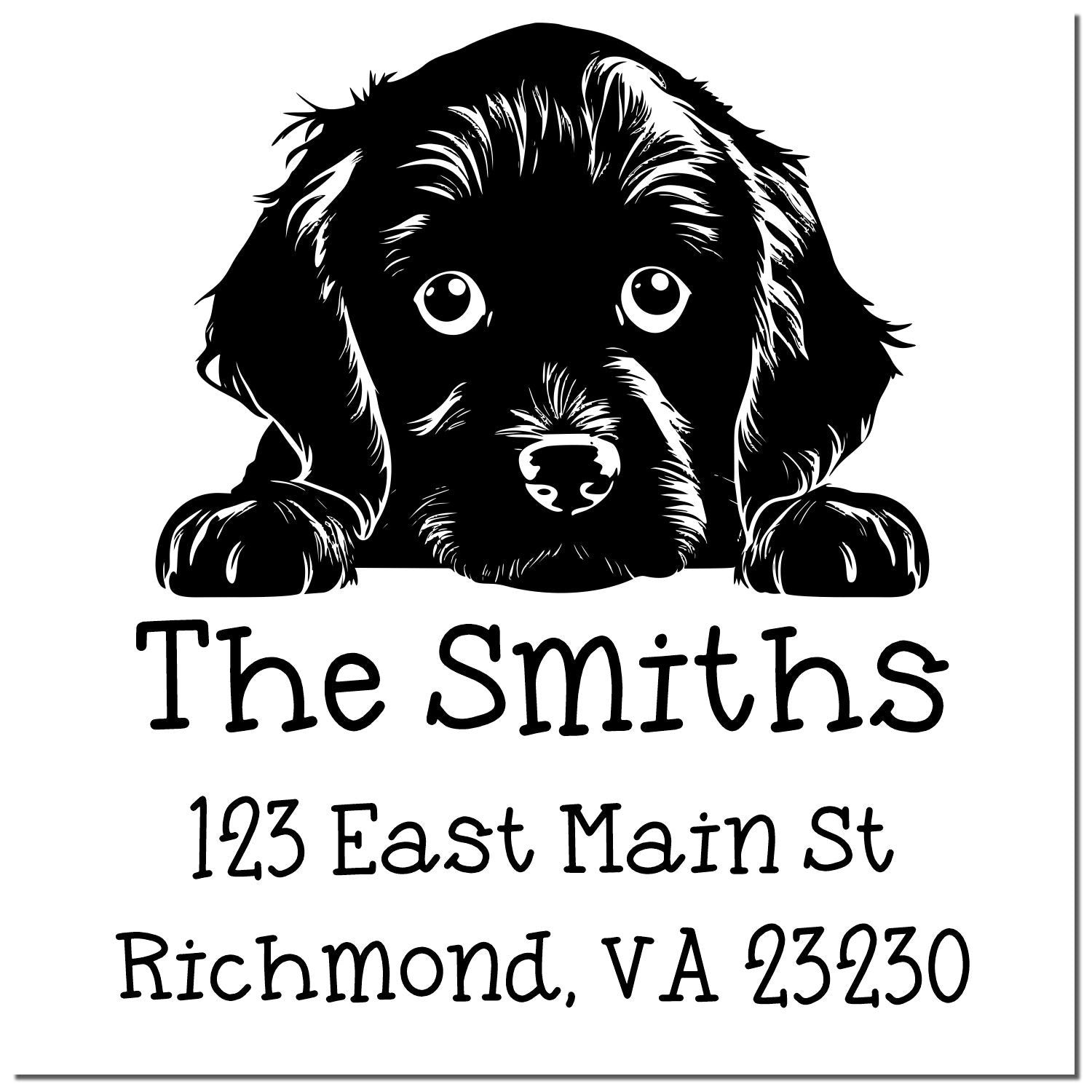 PSI Pre-Inked Boykin Spaniel Puppy Dog Personalized Return Address Stamp