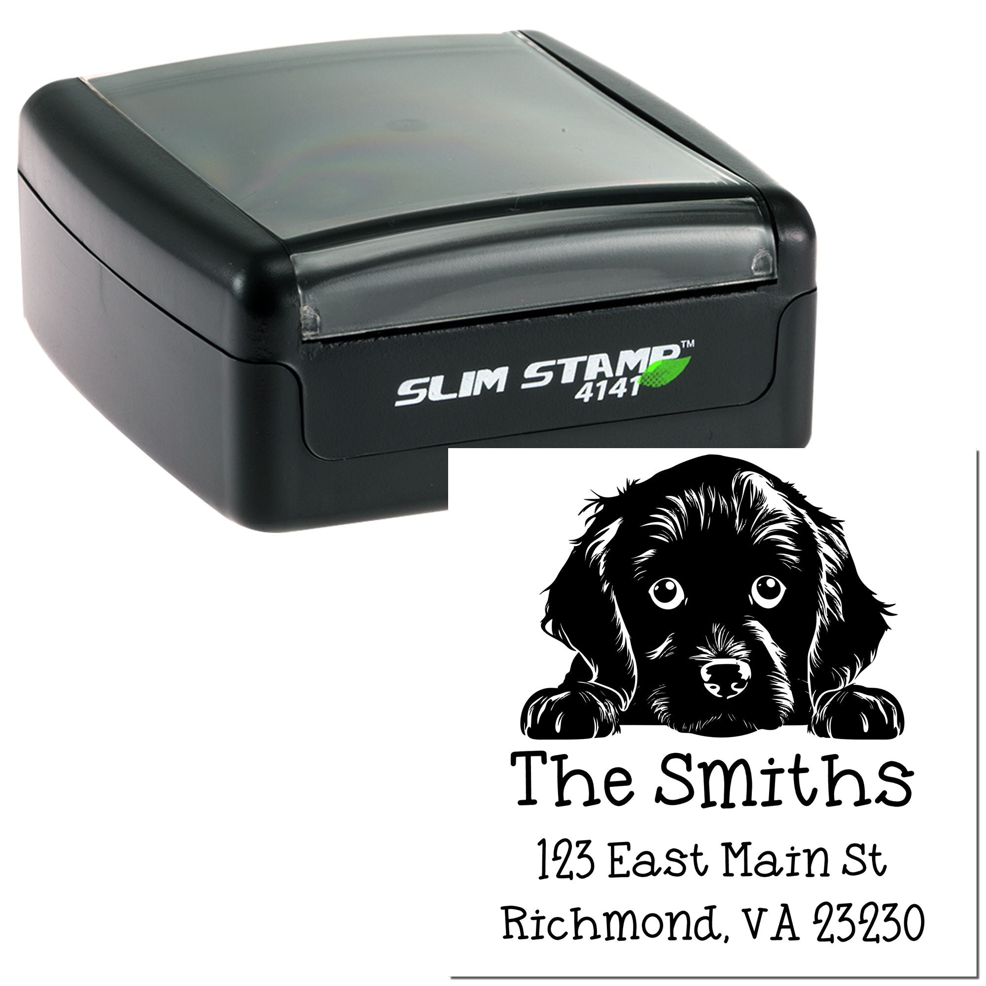 Slim Boykin Spaniel Customized Inked Stamp