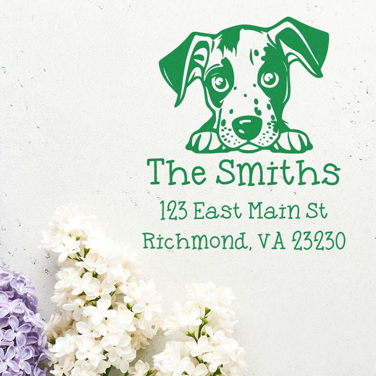 Slim Catahoula Customized High-Quality Address Stamp