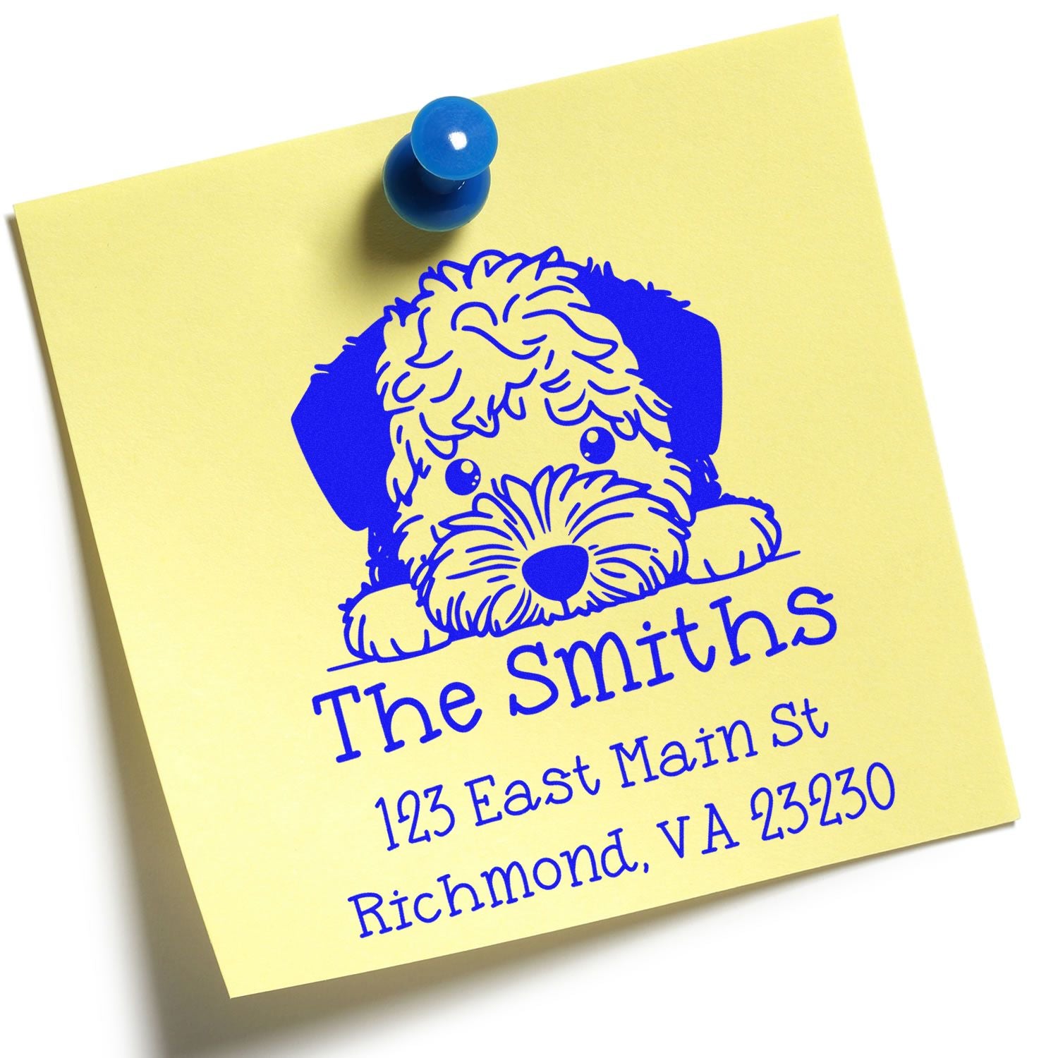 Slim Lagotto Romagnolo Personalized Mailing Address Stamp