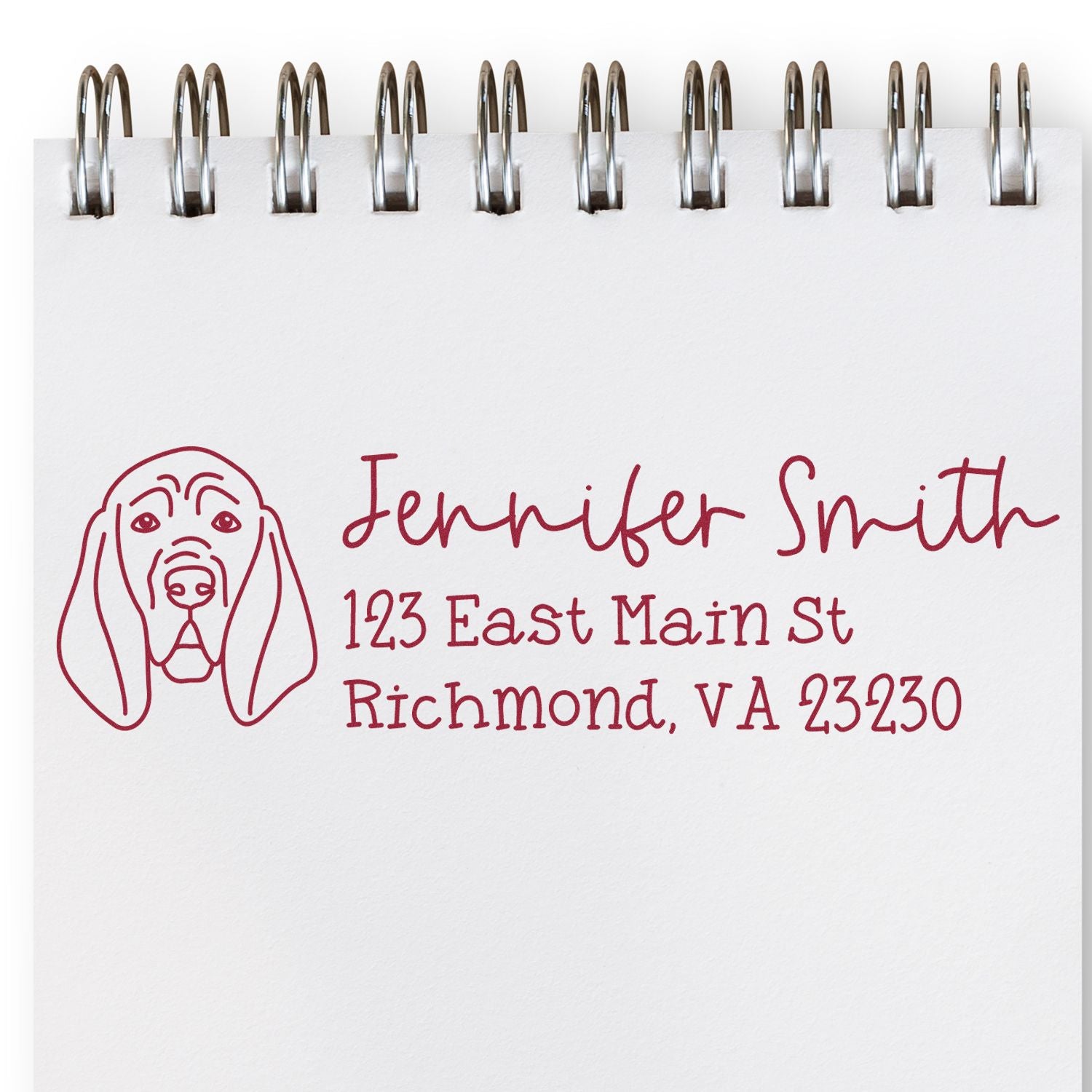 Blood Hound Dog Address Stamp Pre-Inked