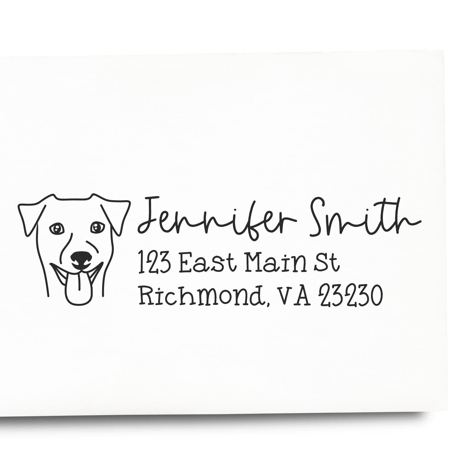 Wood Handle Rhodesian Ridgeback Dog Address Stamp Custom