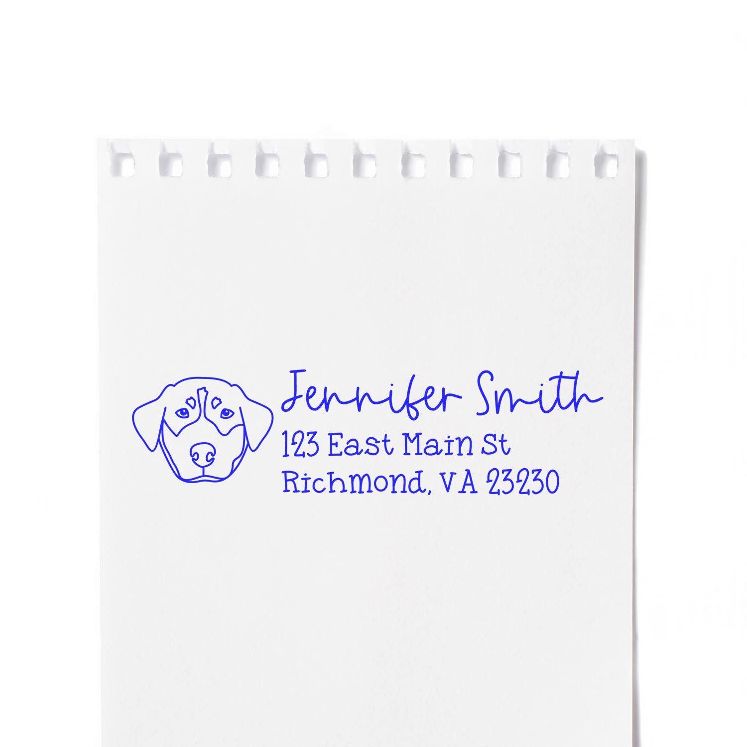 Self-Inking Rottweiler Dog Outline Return Address Stamp Personalized - Engineer Seal Stamps