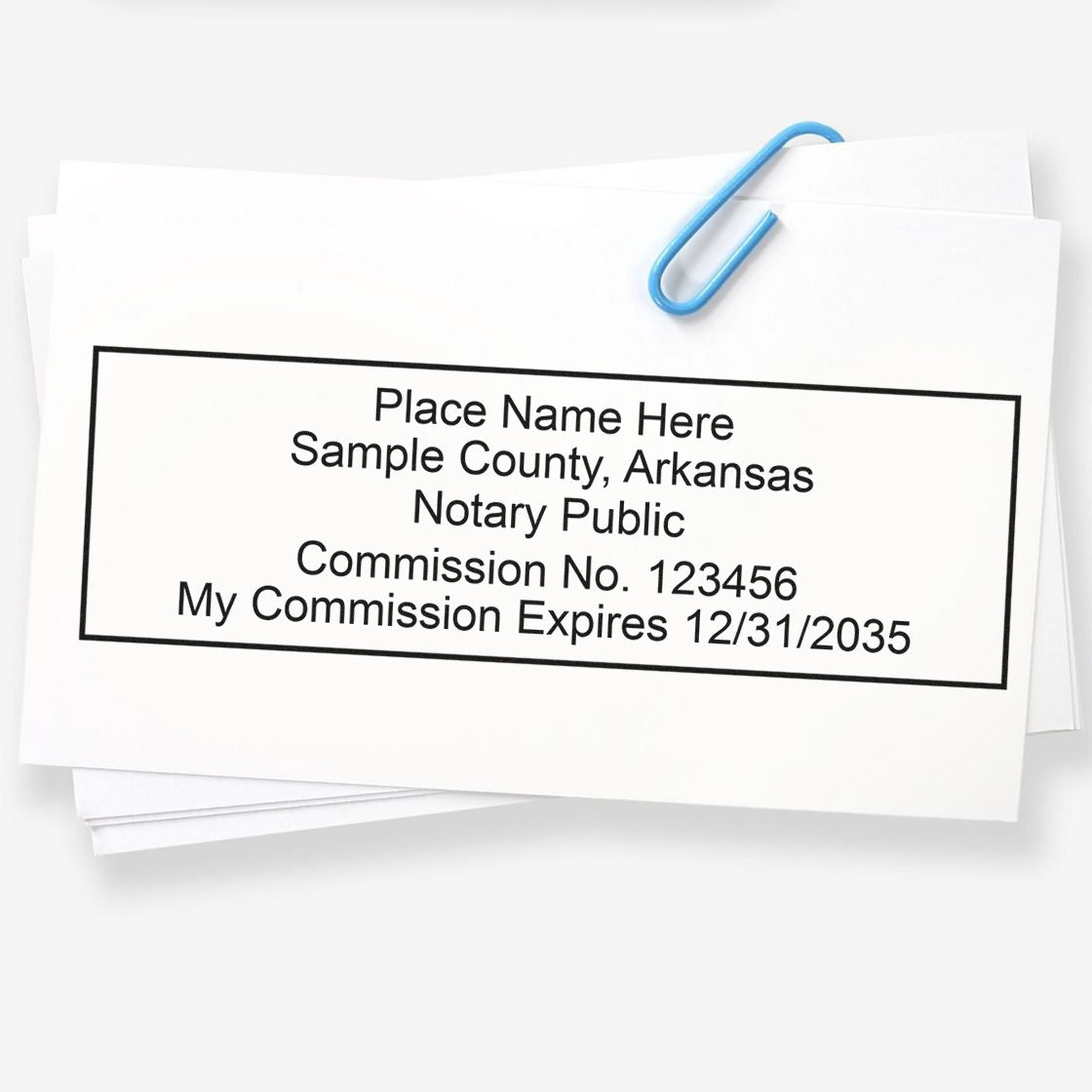 Arkansas Notary Stamp and Arkansas Notary Seal Bundle Kit with Soft Seal and Rectangular Wood Stamp