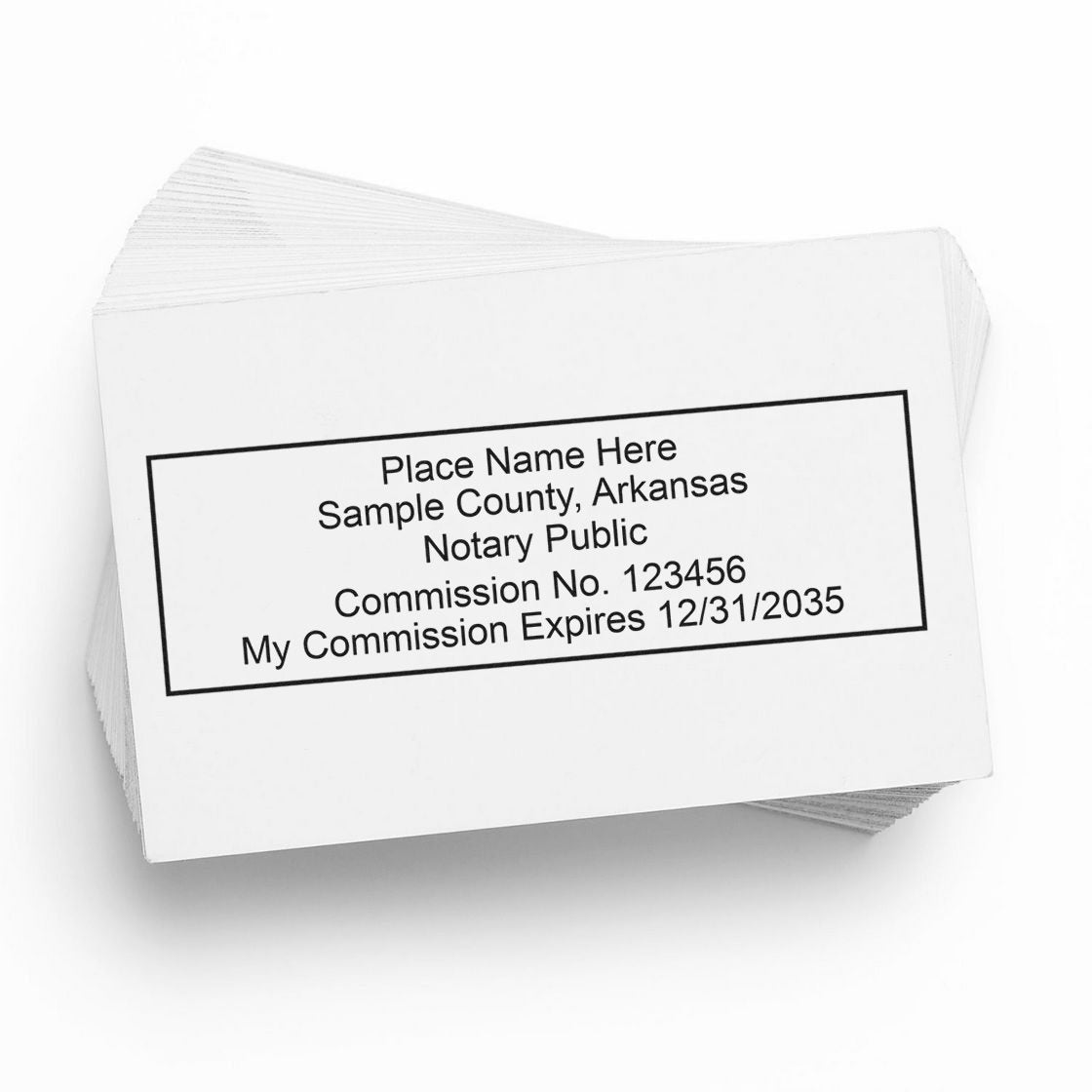 Rectangular Self Inking Arkansas Notary Stamp and Arkansas Notary Soft Seal