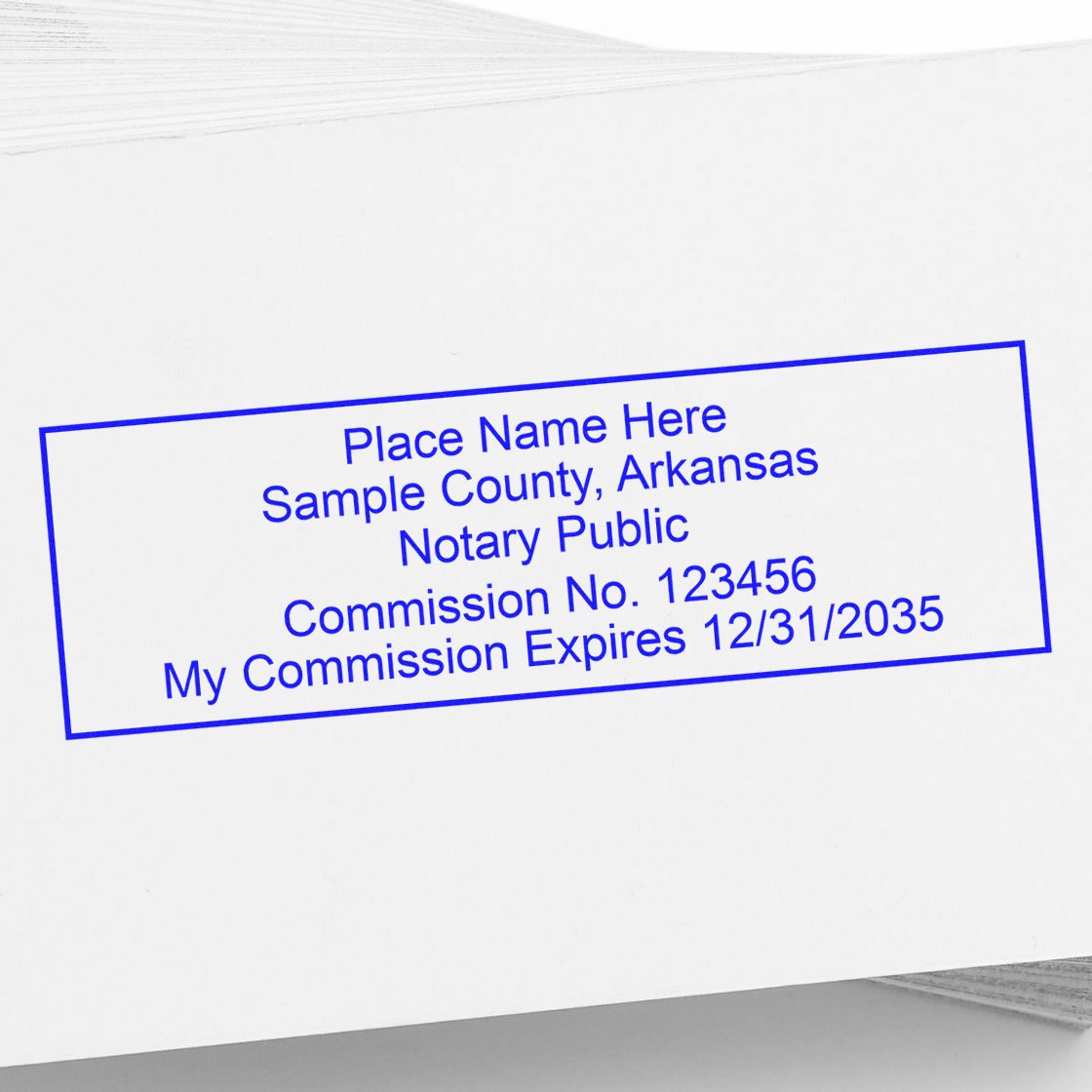 Rectangular MaxLight Notary Stamp AR and Arkansas Notary Public Desk Seal Embosser Kit
