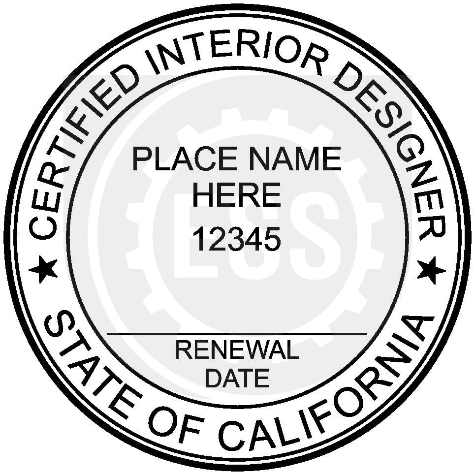California Interior Designer Seal Setup