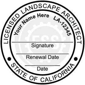 California Landscape Architect Seal Setup