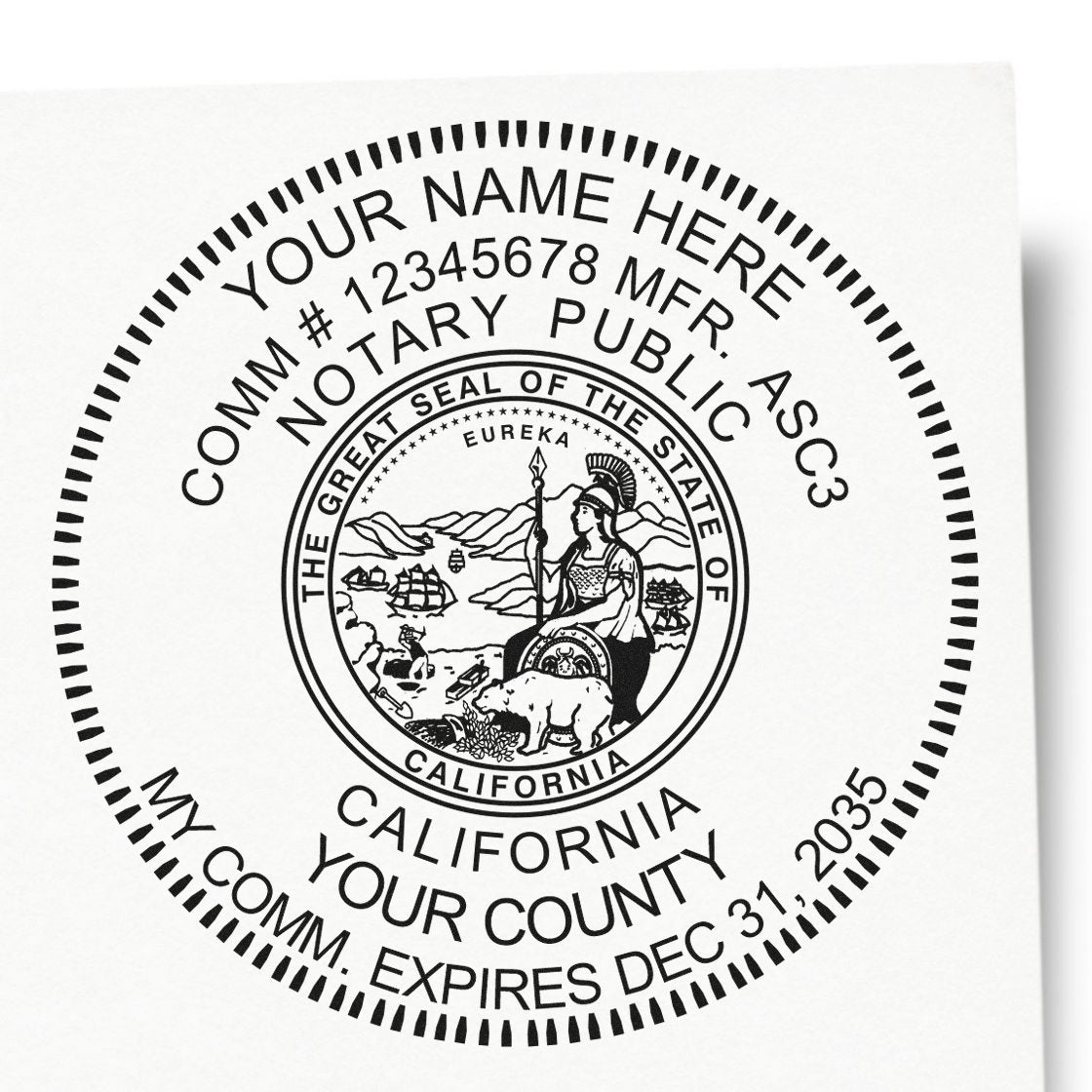 Notary Stamp and Seal for California Bundle Kit