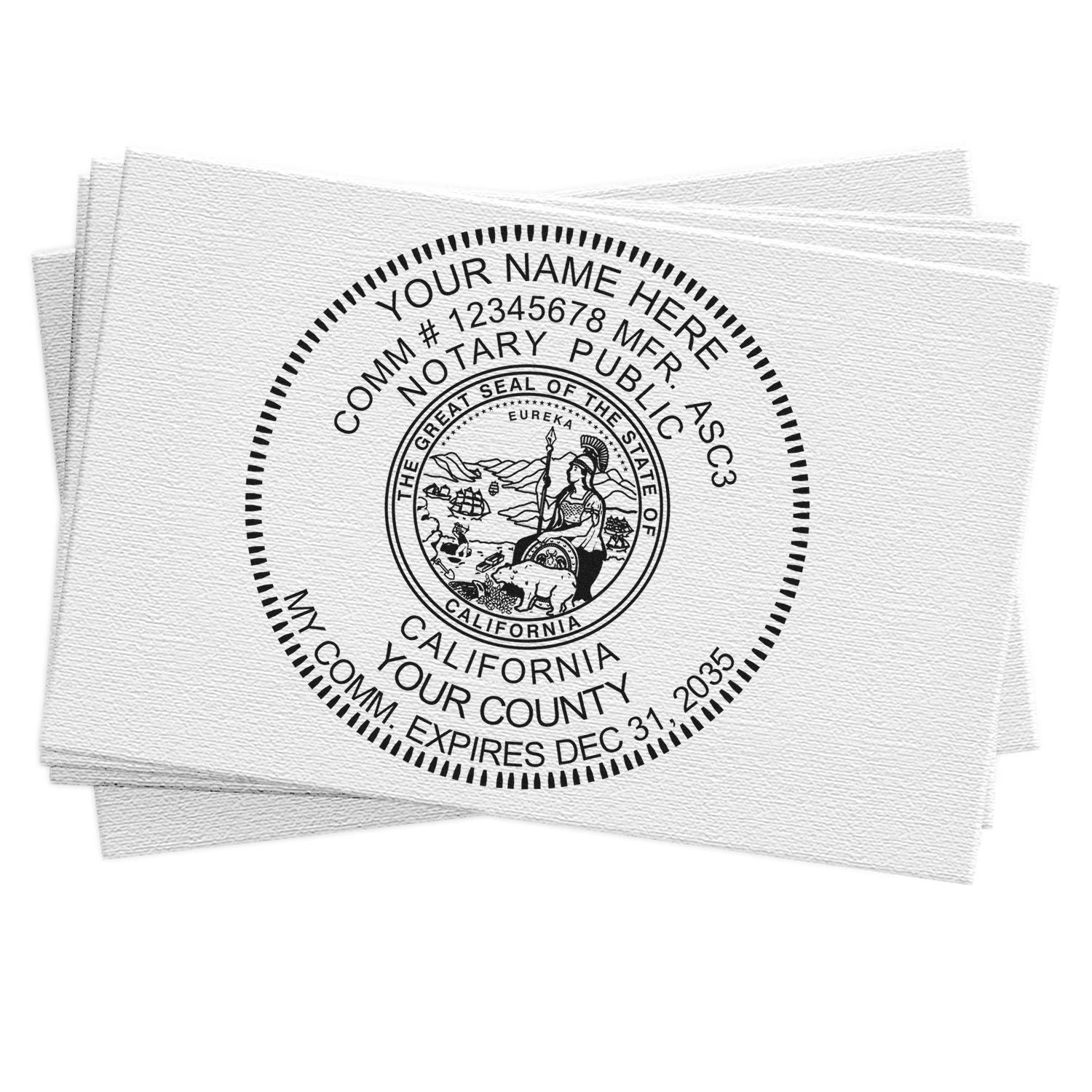 Notary Stamp and Seal Bundle Kit California