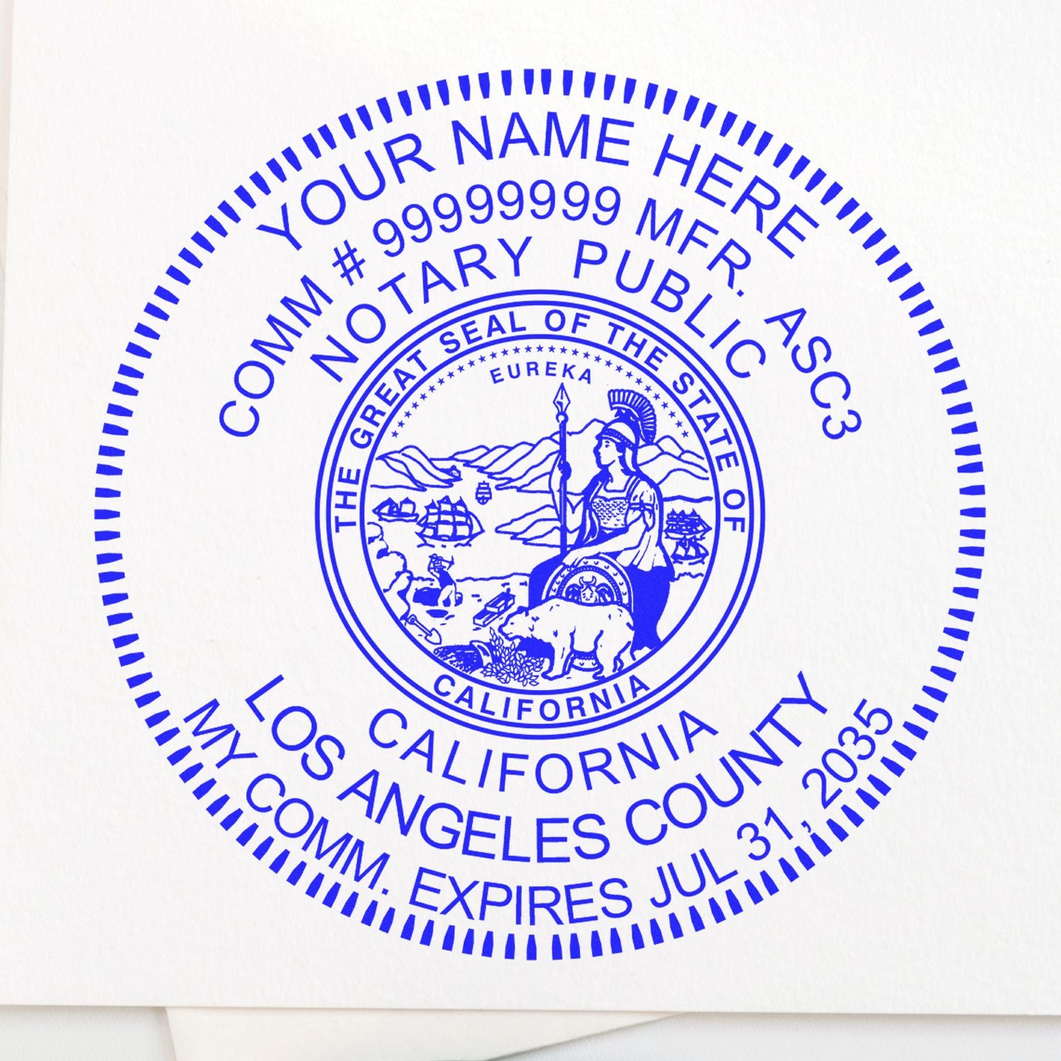 California Notary Supplies with California Notary Seal and Rubber Stamp Bundle Kit