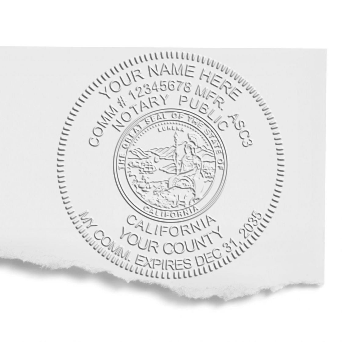 California Notary Supplies with California Notary Seal and Rubber Stamp Bundle Kit
