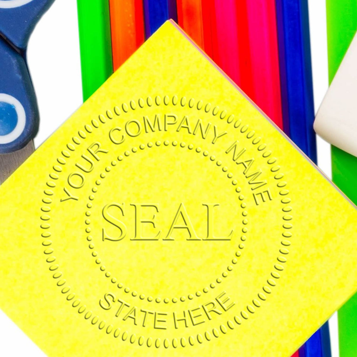 Trodat Standard Desk Business Stamp and Corporate Seal in use, part of the corporate seal and stamps bundles for official documentation.