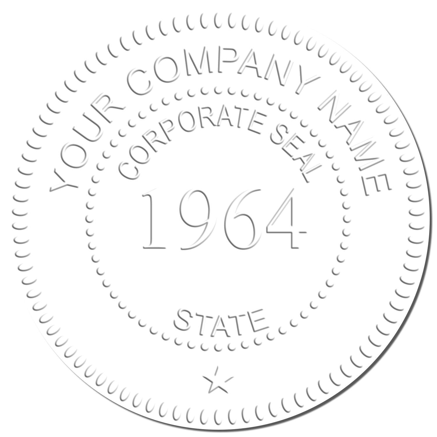Desk Corpoate Stamp and Seal with Year Bundle