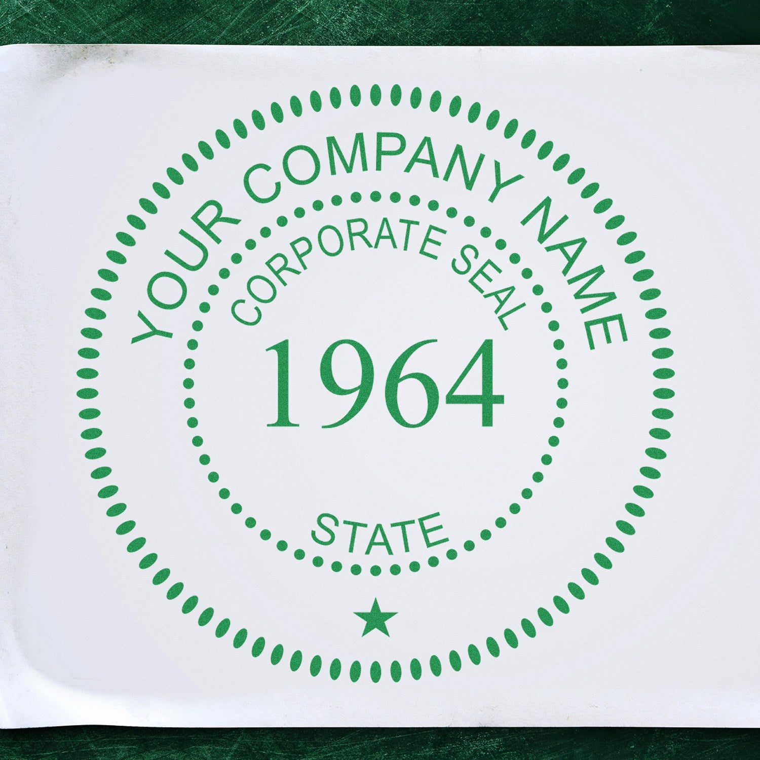 Digital Corpoate Seal Stamp with Year