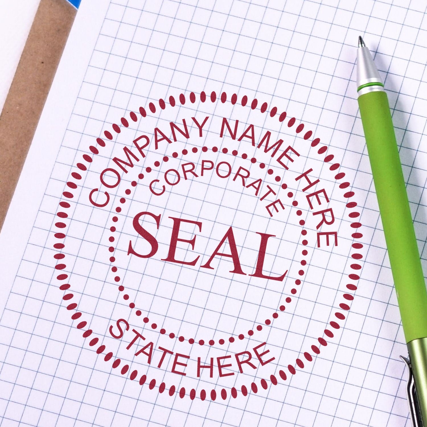 PSI Pre-Inked Corporate Seal Stamp - Engineer Seal Stamps