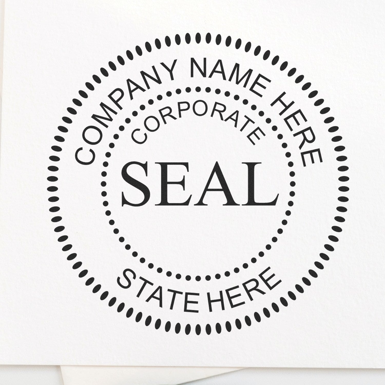 Desk Corporate Stamp and Seal Bundle