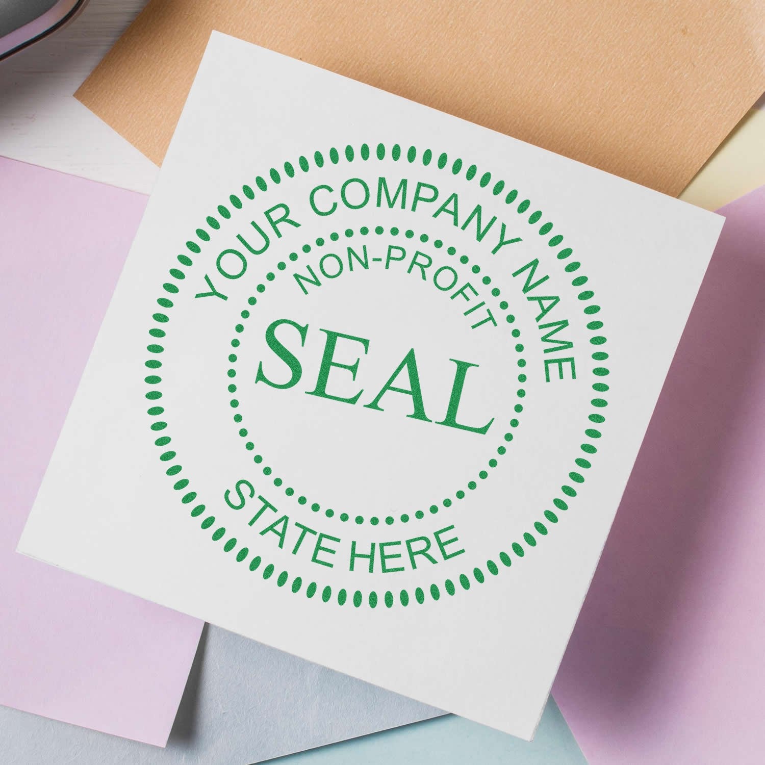 Soft Seal Non-Profit Seal Combo with Self-Inking Stamp - Engineer Seal Stamps