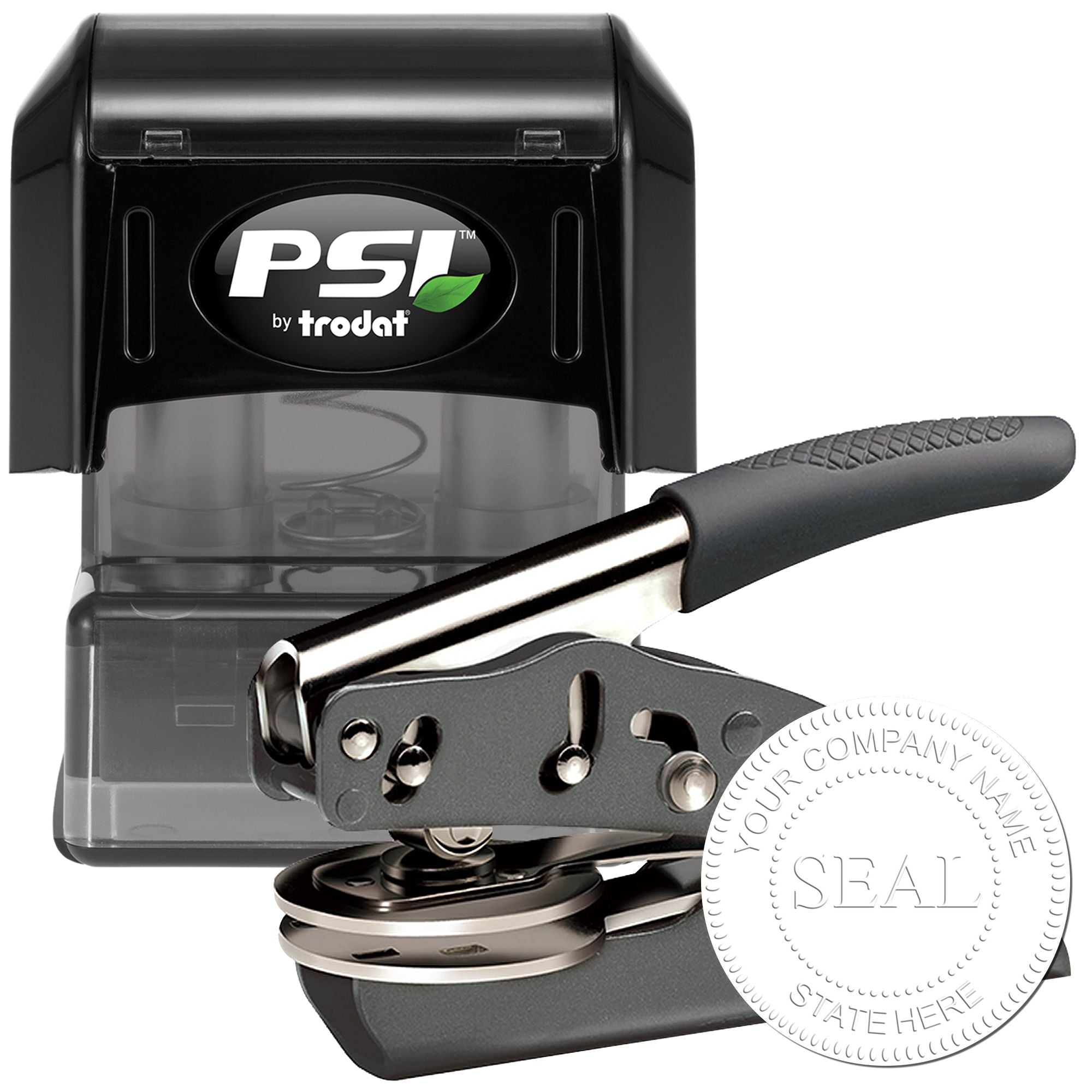 Standard Soft Seal Business Seal Combo with PSI Stamp