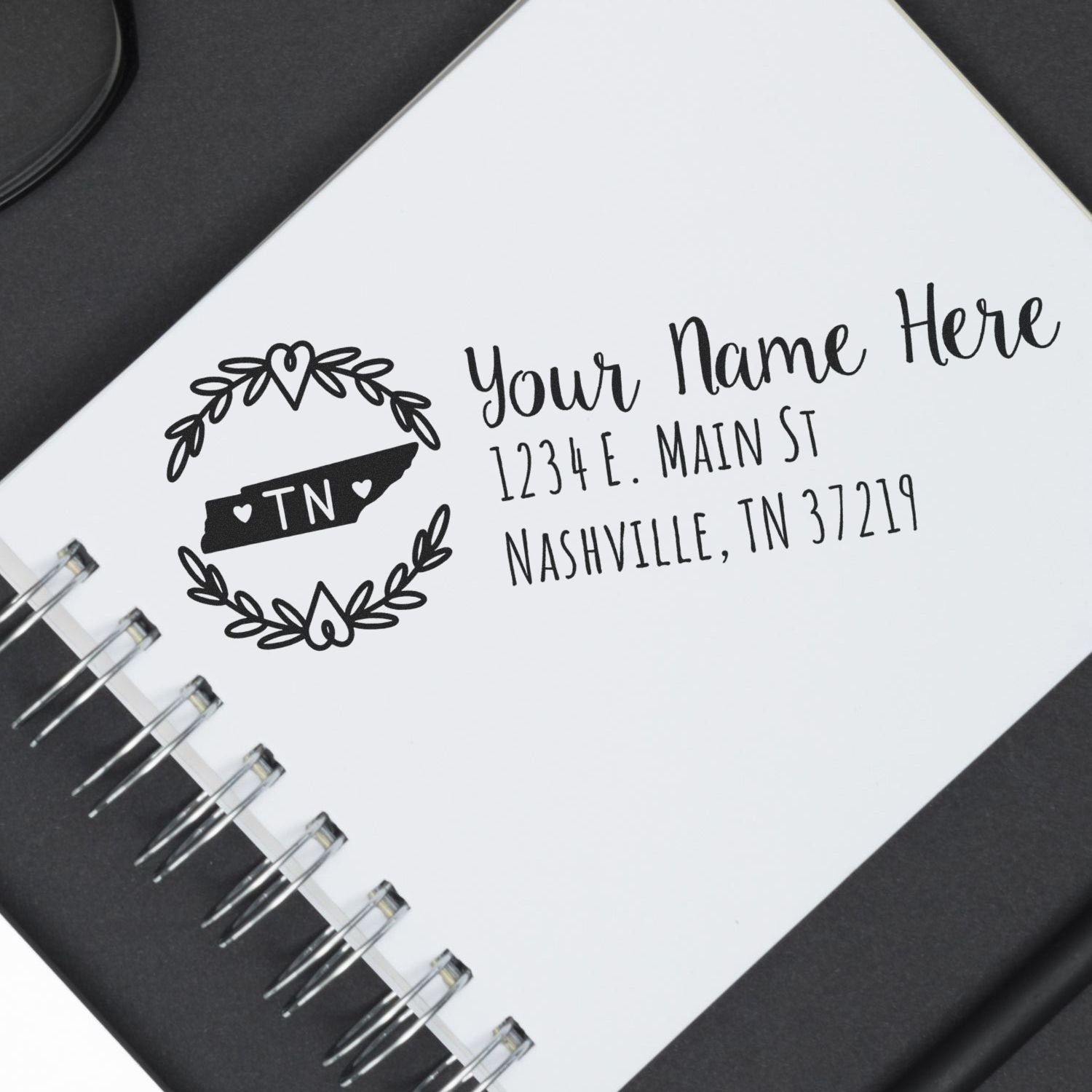 PSI Pre-Inked Tennessee State Customized Address Stamp