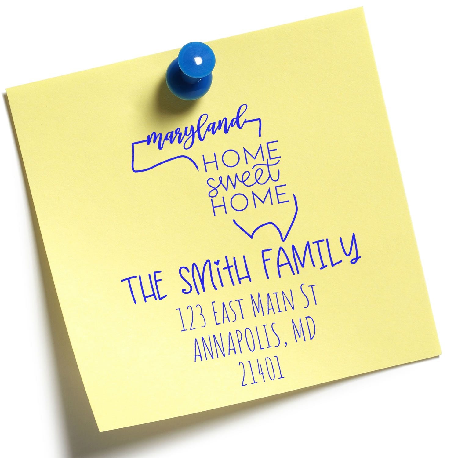 Self-Inking Maryland Home Sweet Home Customized Address Stamp