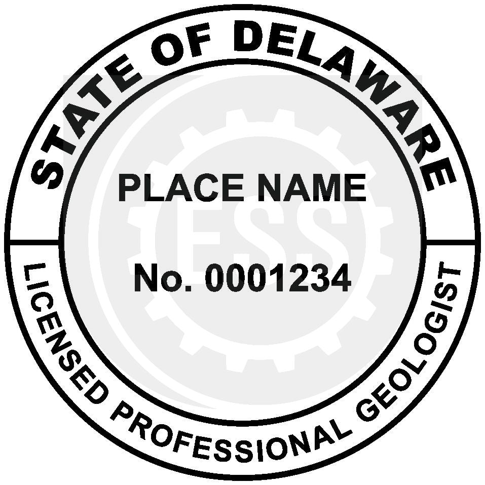 Delaware Geologist Seal Setup