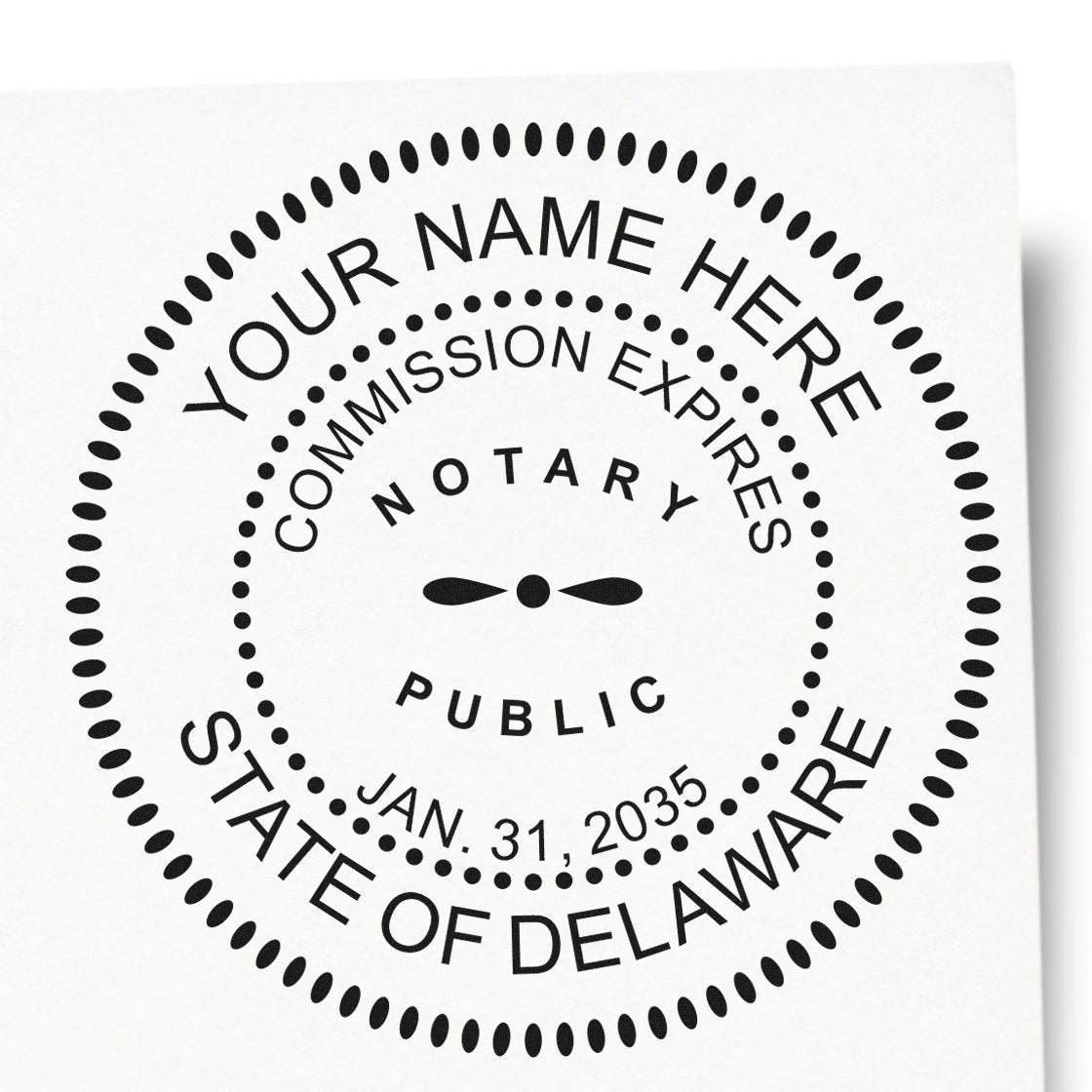 MaxLight Notary Stamp Kit for Delaware