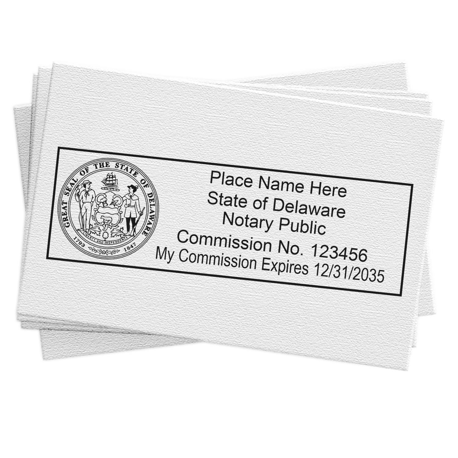 Delaware Notary Kit with Notary Slim Stamps