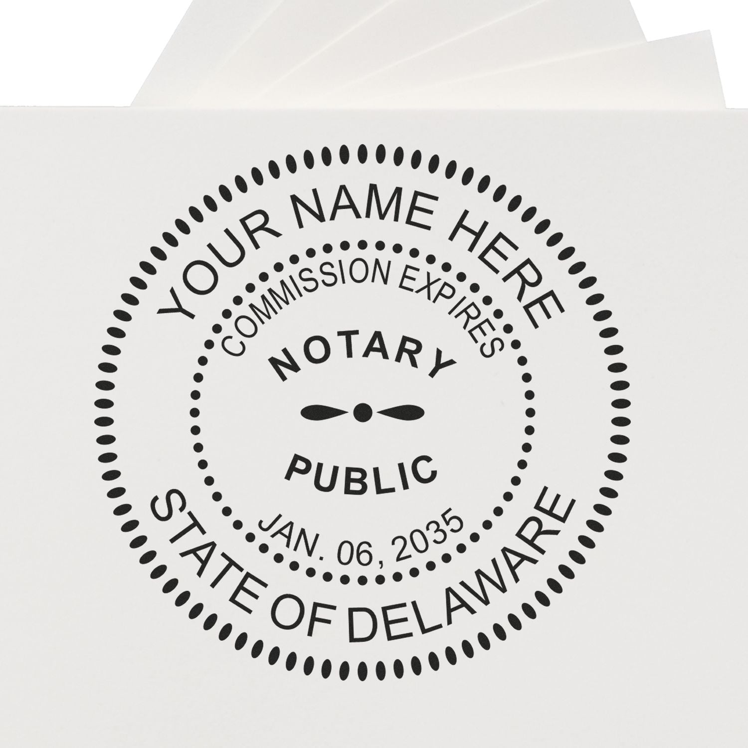 DE Notary Kit with Slim Stamps