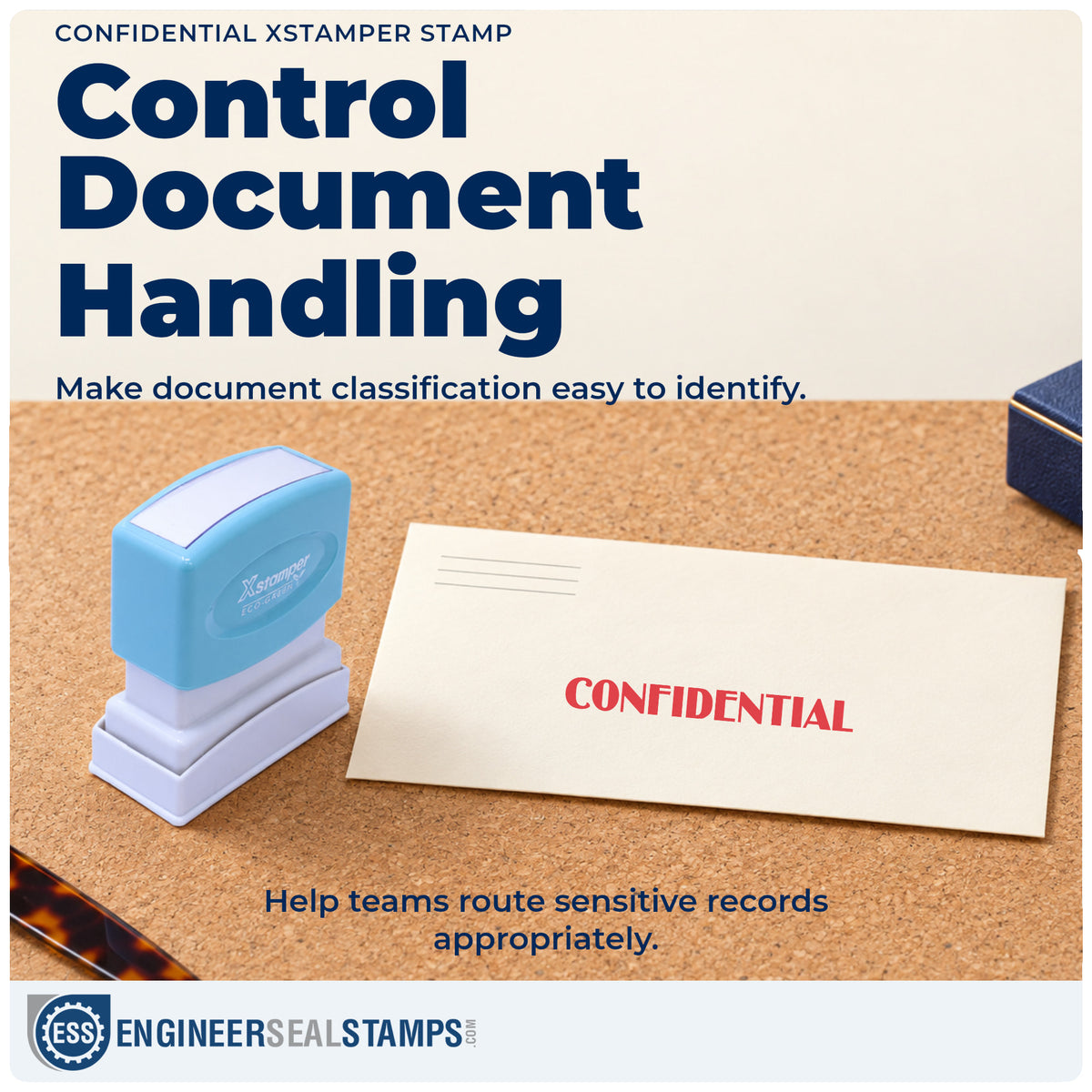 Where the "Confidential" imprint fits in an office document workflow